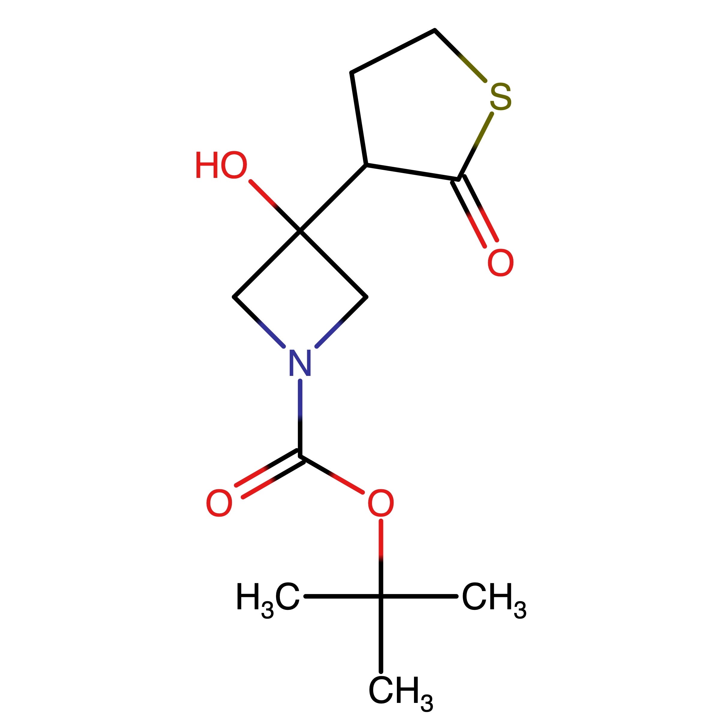 CAS RN 1340481-78-8 | tert-Butyl 3-hydroxy-3-(2-oxothiolan-3-yl)azetidine-1-carboxylate