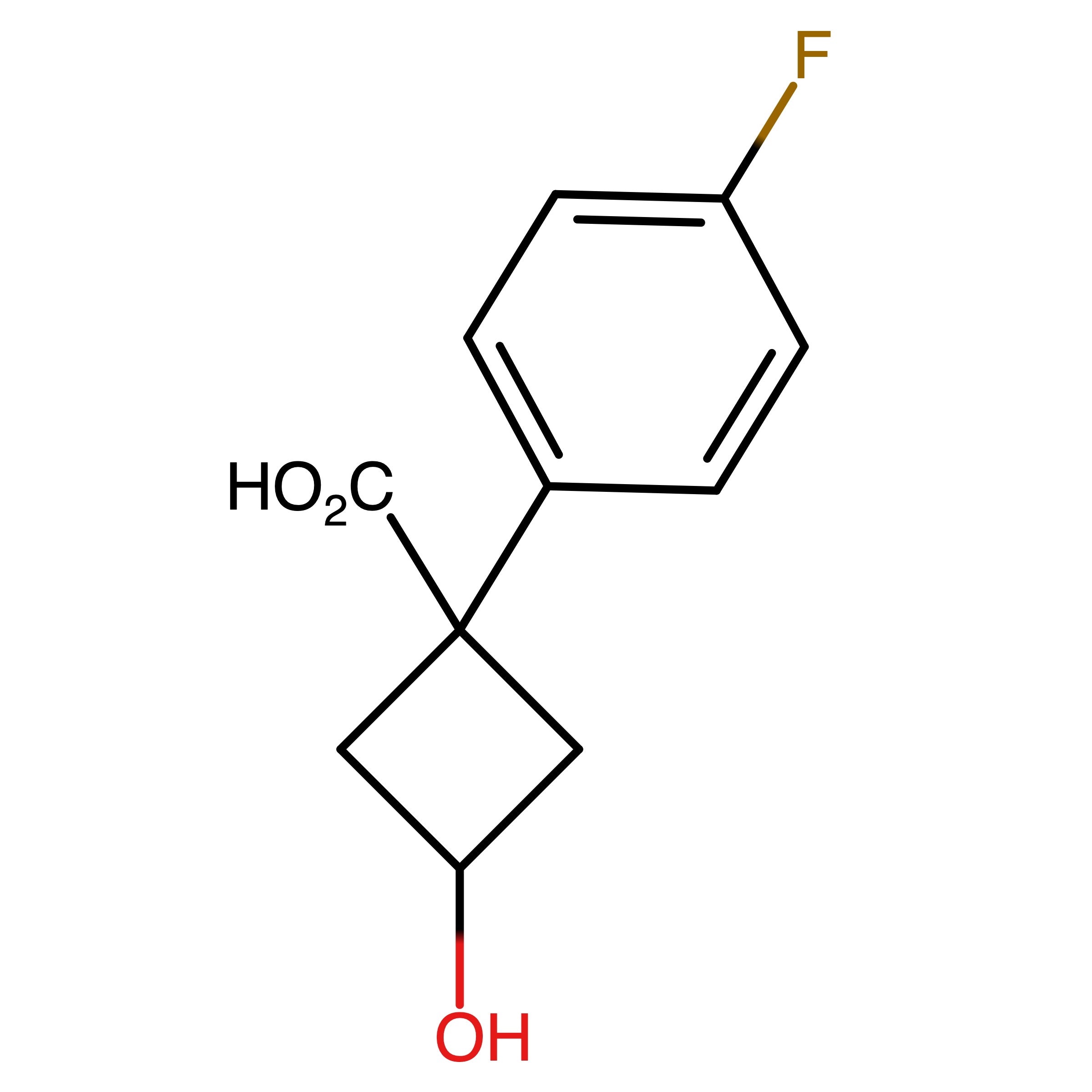 CAS RN 1353636-73-3 | 1-(4-Fluorophenyl)-3-hydroxycyclobutane-1-carboxylic acid | MFCD20524882