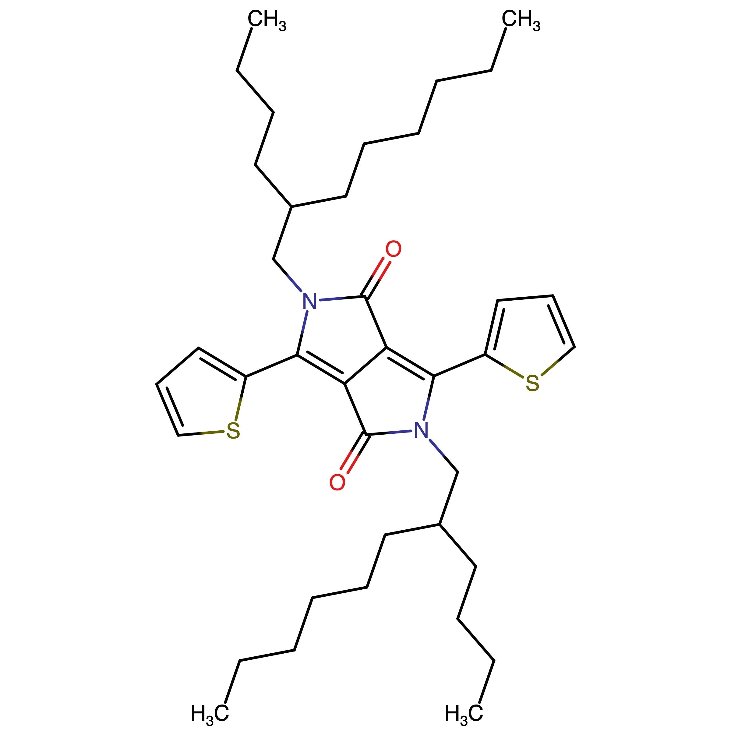 CAS RN 1354631-87-0 | 2,5-Bis(2-butyloctyl)-3,6-di(thiophen-2-yl)pyrrolo[3,4-c]pyrrole-1,4(2H,5H)-dione