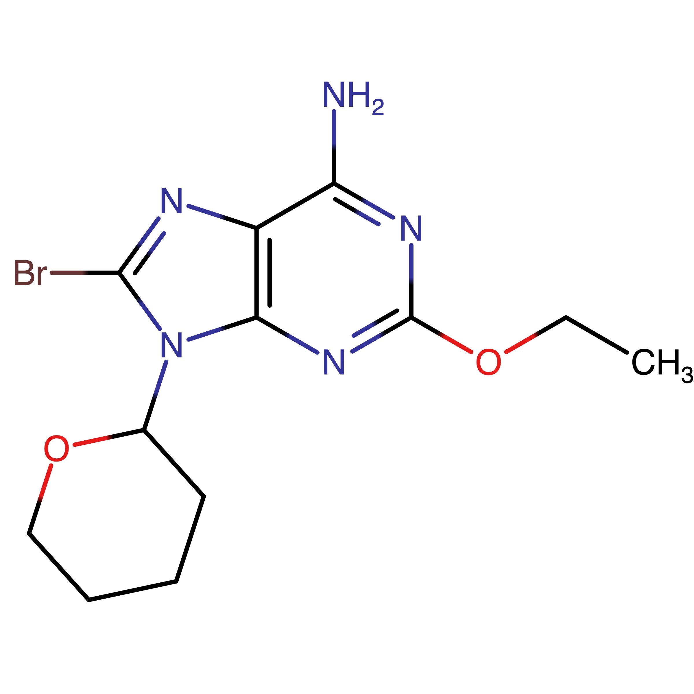 CAS RN 1355614-14-0 | 8-Bromo-2-ethoxy-9-(tetrahydro-2H-pyran-2-yl)-9H-purin-6-amine | MFCD22574153