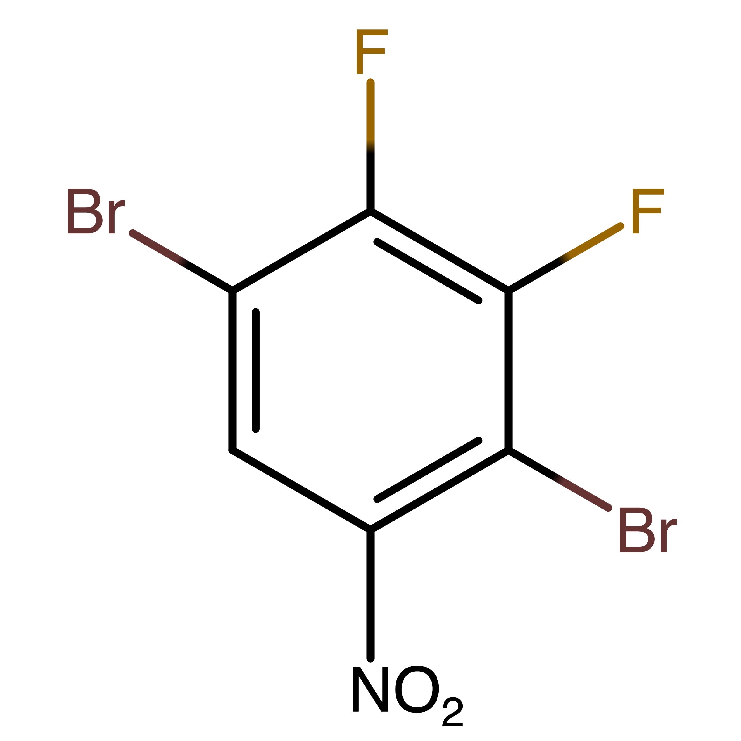 CAS RN 1360726-52-8 | 1,4-Dibromo-2,3-difluoro-5-nitrobenzene | MFCD28784314