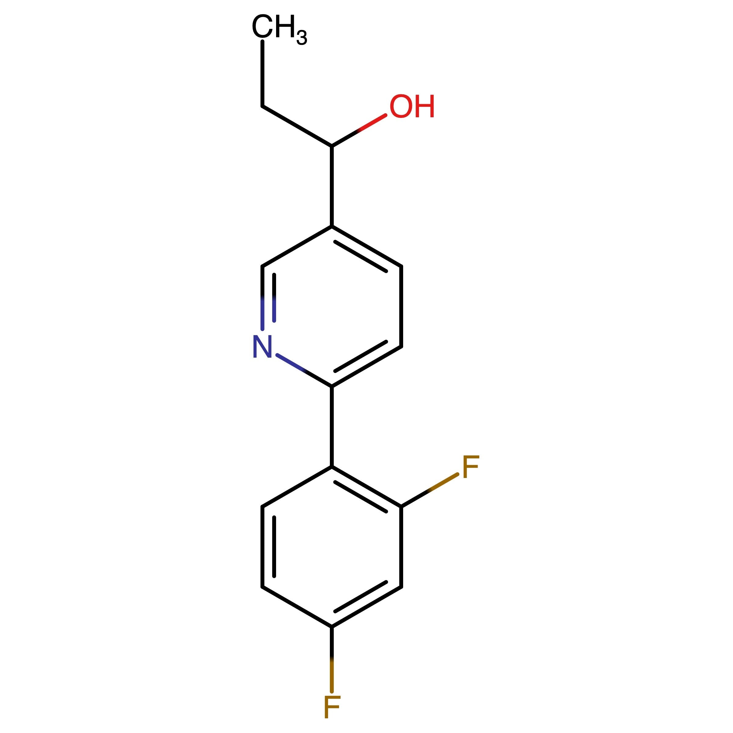 CAS RN 1361968-44-6 | 1-(6-(2,4-Difluorophenyl)pyridin-3-yl)propan-1-ol