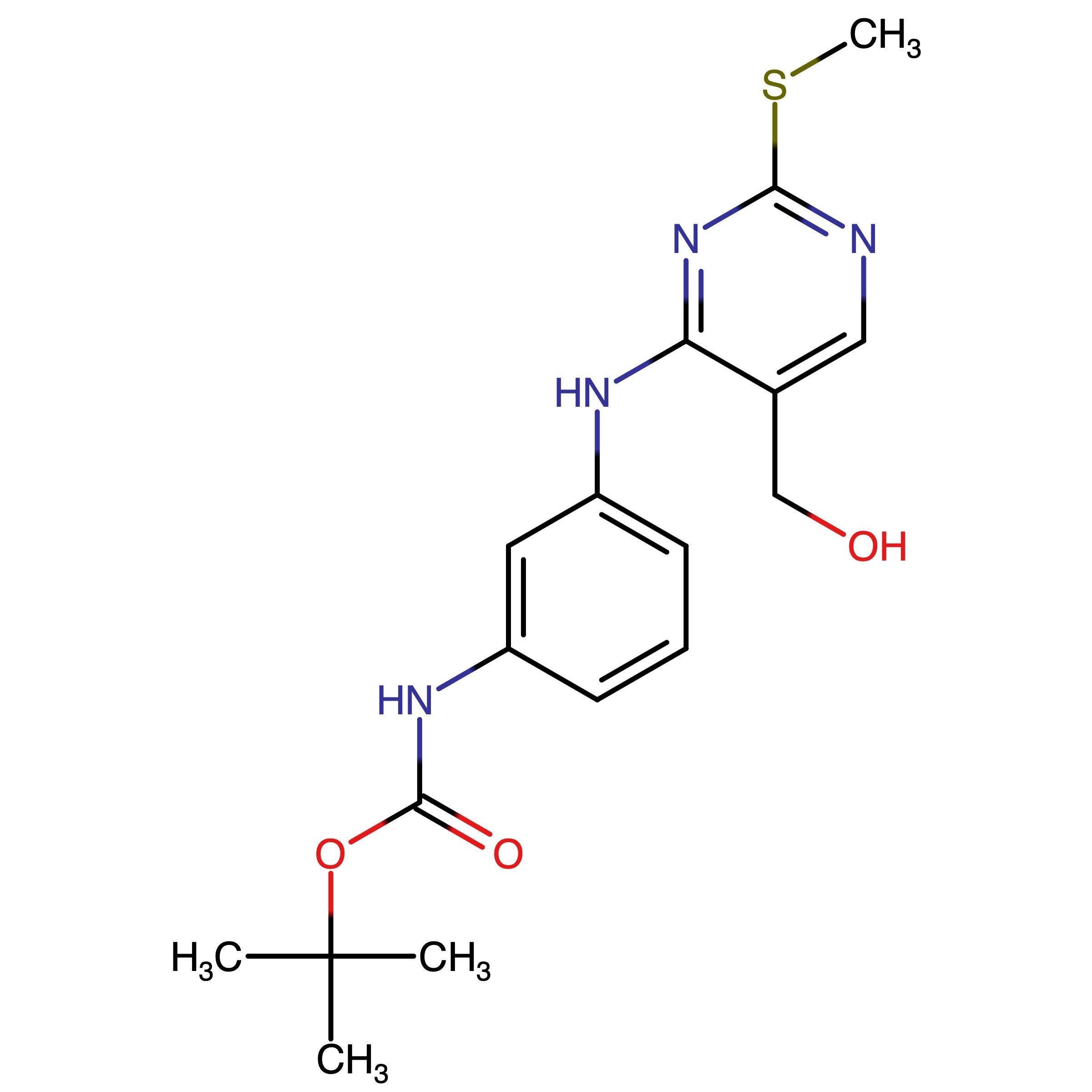 CAS RN 1363161-15-2 | tert_Butyl (3_((5_(hydroxymethyl)_2_(methylthio)pyrimidin_4_yl)amino)phenyl)carbamate