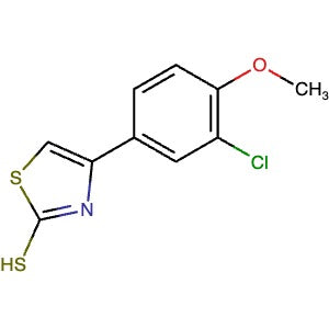 1368625-25-5 | 4-(3-Chloro-4-methoxyphenyl)thiazole-2-thiol - Hoffman Fine Chemicals