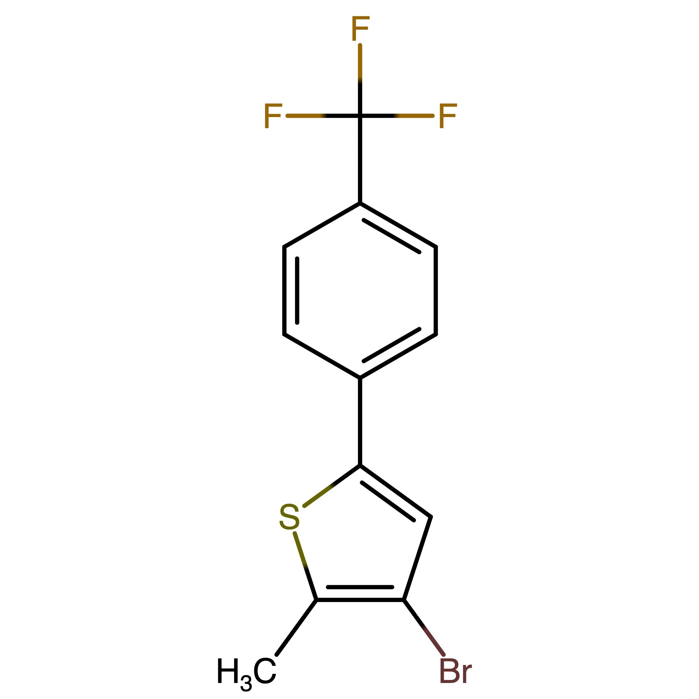 CAS RN 1374693-91-0 | 3-Bromo-2-methyl-5-(4-(trifluoromethyl)phenyl)thiophene