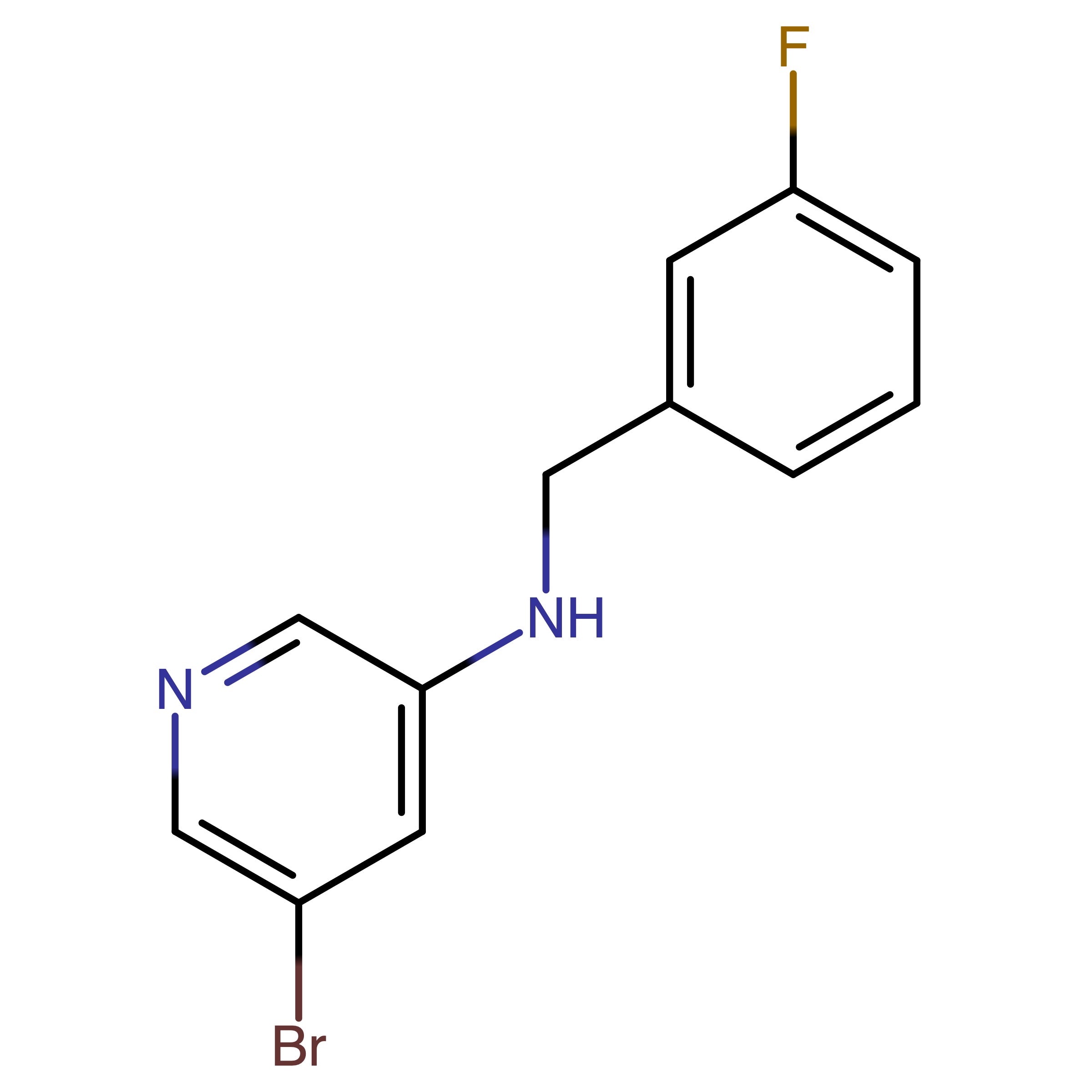 CAS RN 1378034-71-9 | 5-Bromo-N-(3-fluorobenzyl)pyridin-3-amine