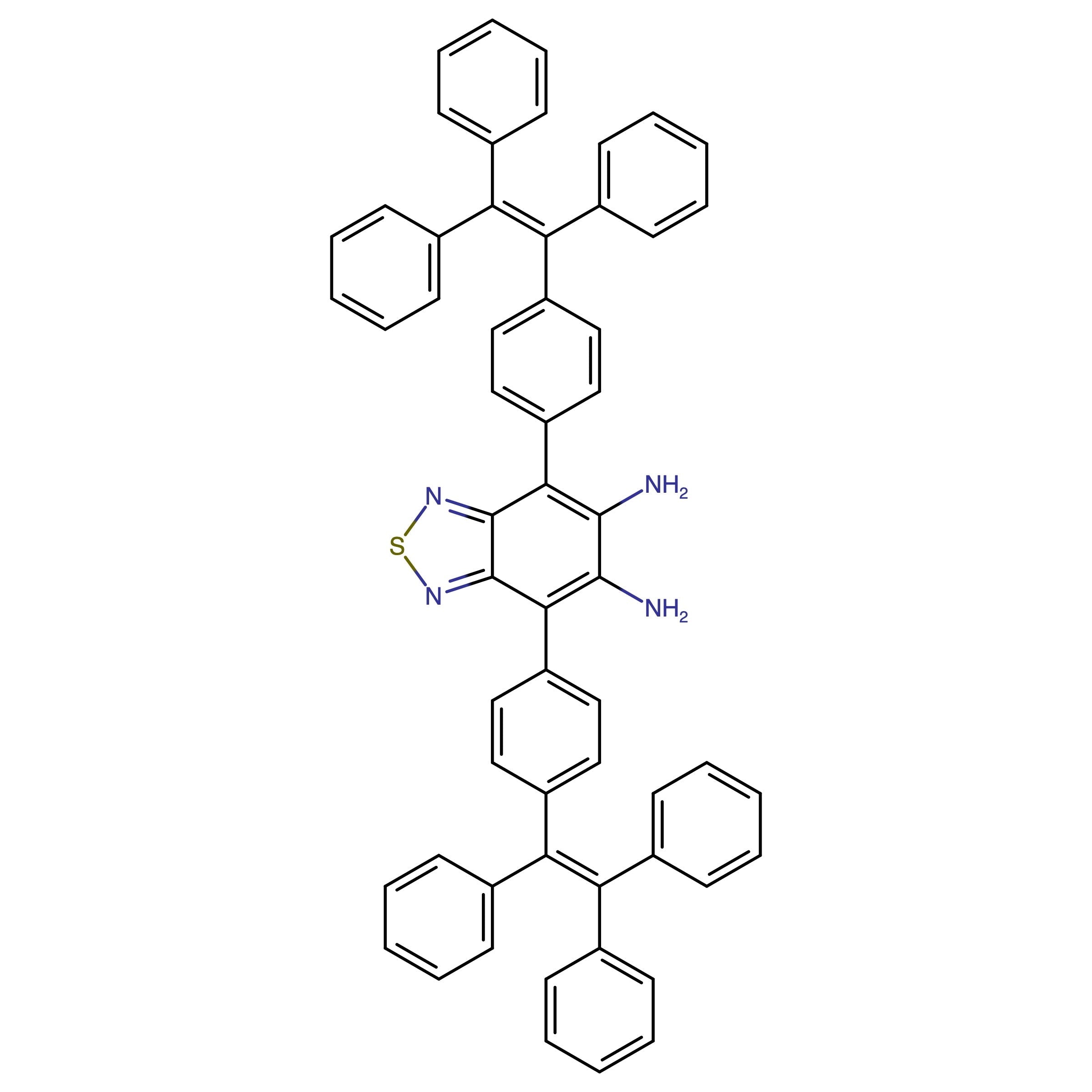 CAS RN 1378502-42-1 | 4,7-Bis(4-(1,2,2-triphenylvinyl)phenyl)benzo[c][1,2,5]thiadiazole-5,6-diamine