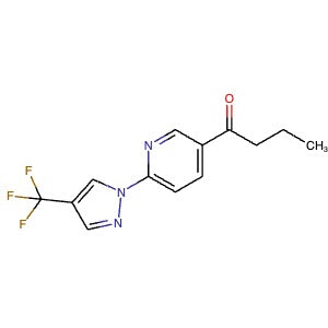 1393126-52-7 | 1-(6-(4-(Trifluoromethyl)-1H-pyrazol-1-yl)pyridin-3-yl)butan-1-one - Hoffman Fine Chemicals