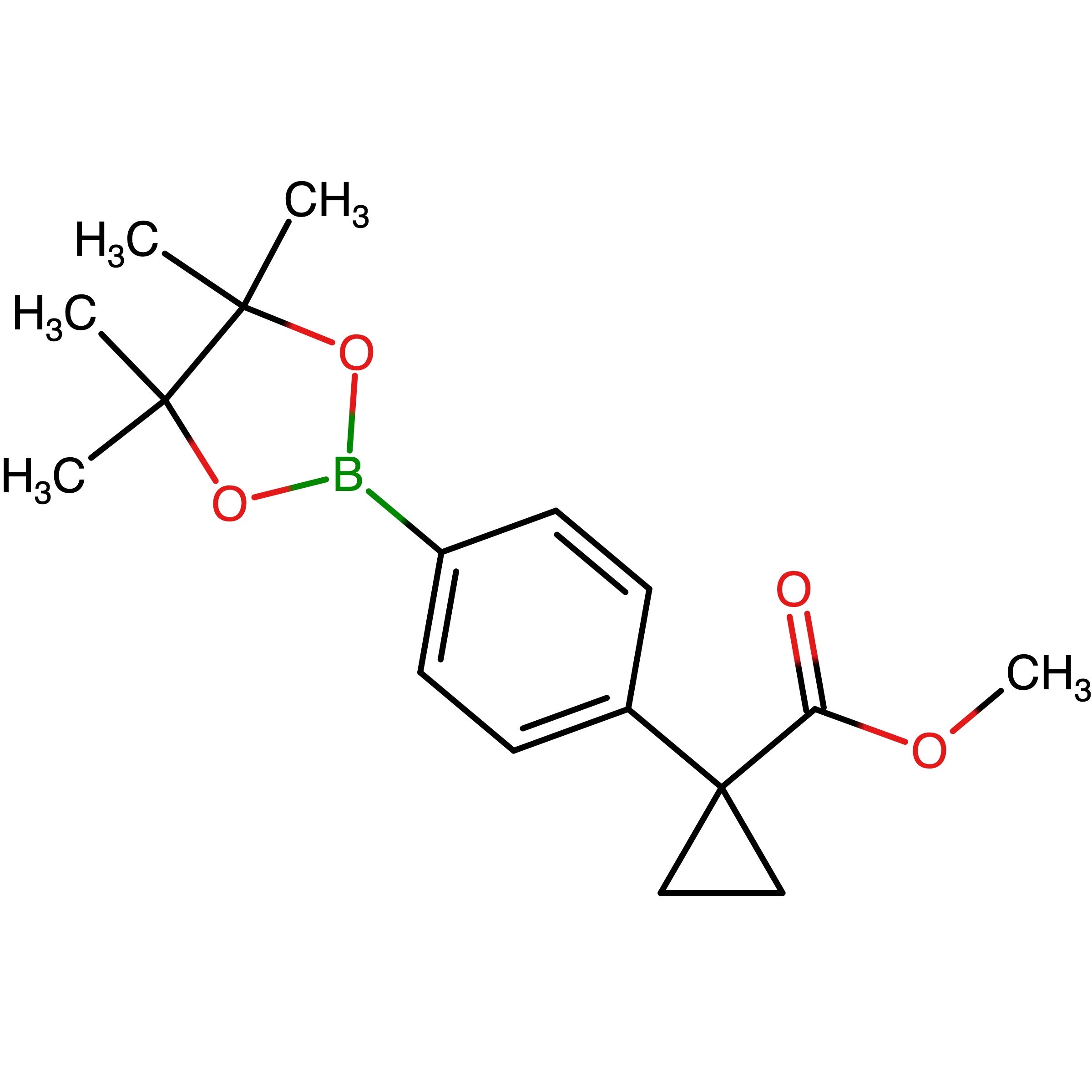 CAS RN 1396007-85-4 | Methyl 1-(4-(4,4,5,5-tetramethyl-1,3,2-dioxaborolan-2-yl)phenyl)cyclopropanecarboxylate | MFCD18383383