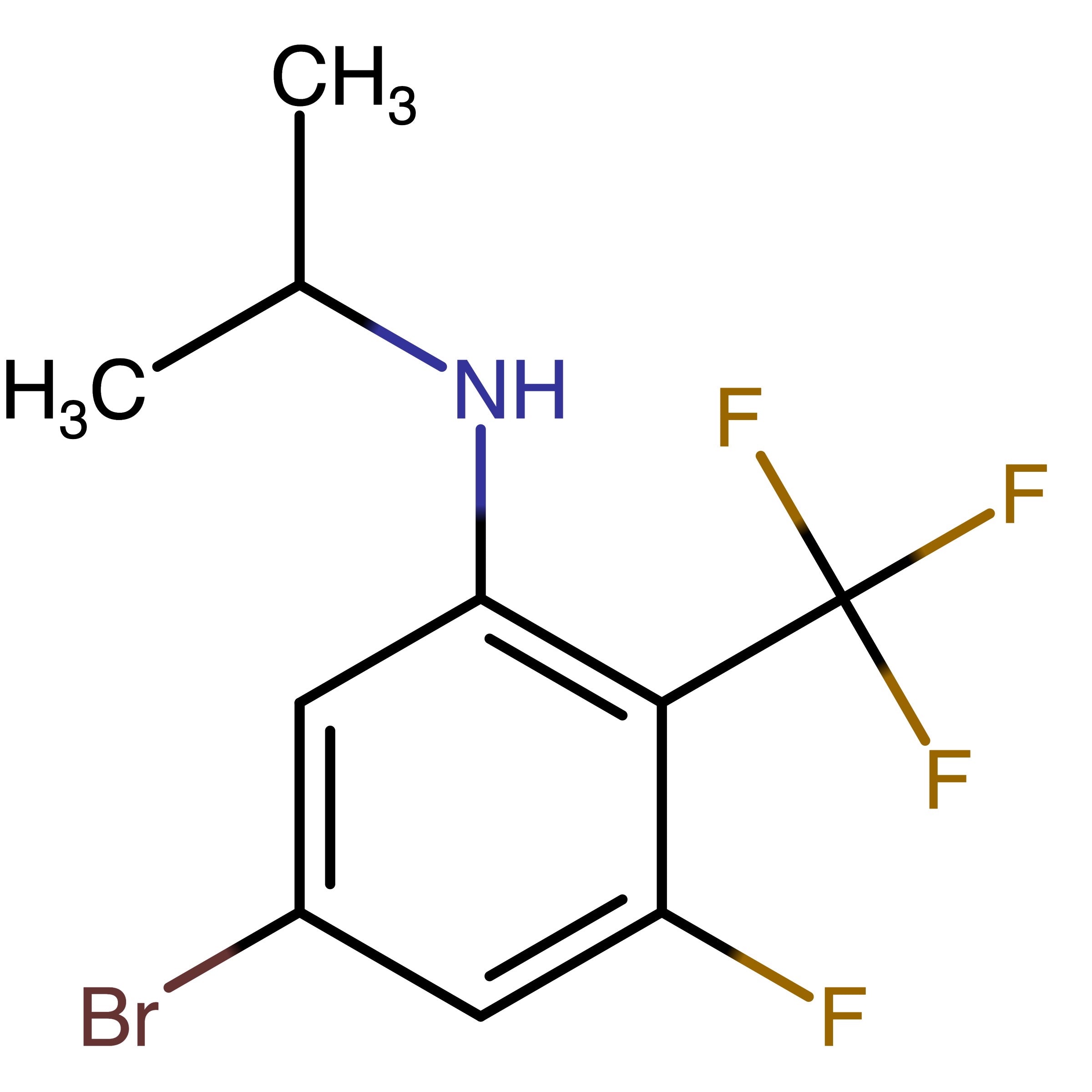 CAS RN 1396779-94-4 | 5-Bromo-3-fluoro-N-propan-2-yl-2-(trifluoromethyl)aniline