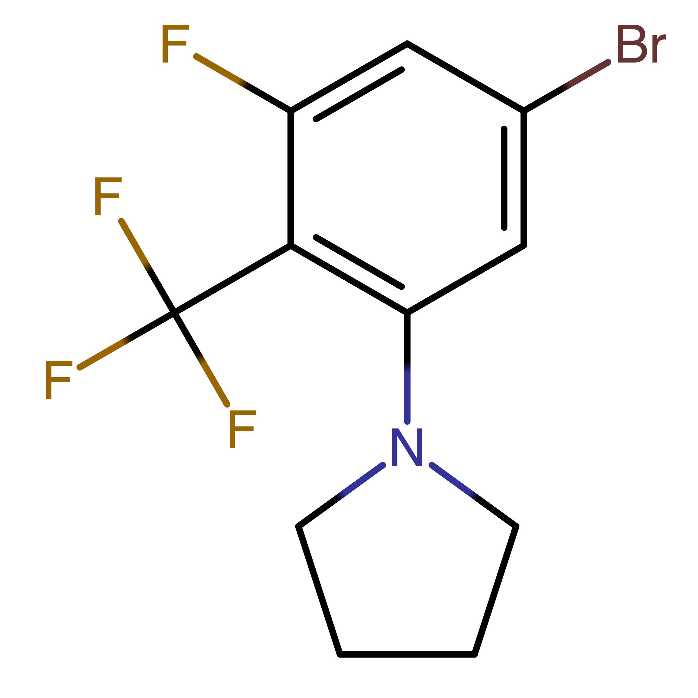 CAS RN 1396779-96-6 | 1-[5-Bromo-3-fluoro-2-(trifluoromethyl)phenyl]pyrrolidine
