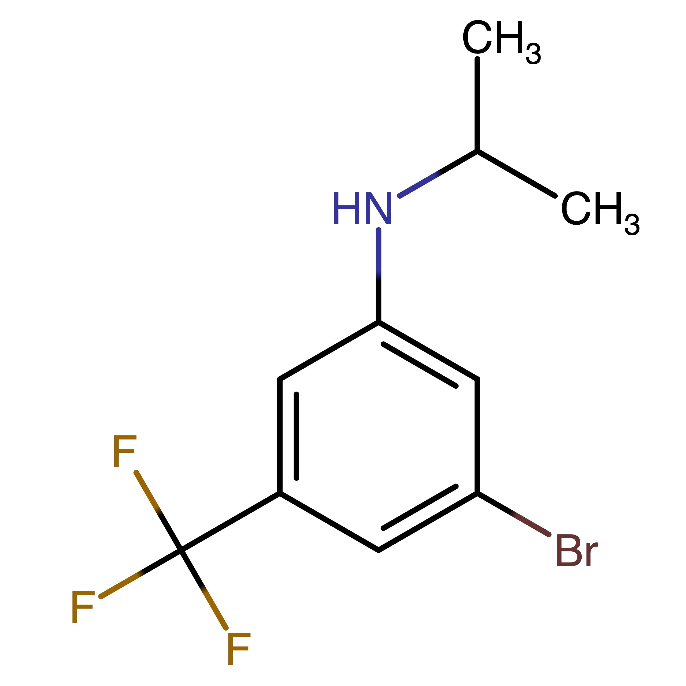 CAS RN 1396779-98-8 | 3-Bromo-N-propan-2-yl-5-(trifluoromethyl)aniline | MFCD21243914