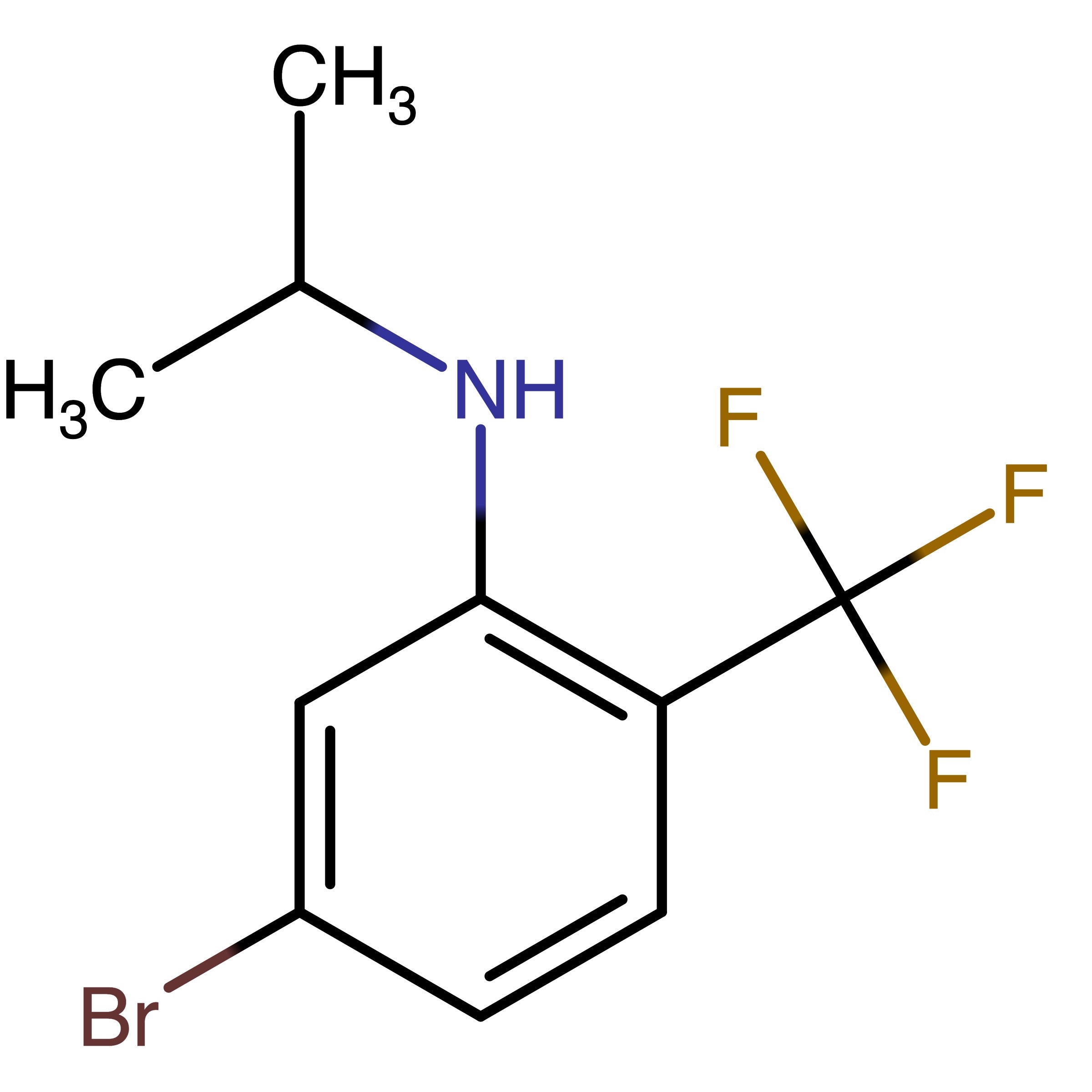 CAS RN 1396780-01-0 | 5-Bromo-N-propan-2-yl-2-(trifluoromethyl)aniline