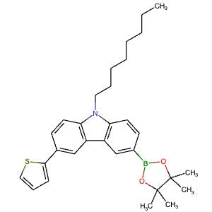 1397751-77-7 | 9-Octyl-3-(4,4,5,5-tetramethyl-1,3,2-dioxaborolan-2-yl)-6-(thiophen-2-yl)-9H-carbazole - Hoffman Fine Chemicals