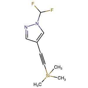 1400287-70-8 | 1-(Difluoromethyl)-4-((trimethylsilyl)ethynyl)-1H-pyrazole - Hoffman Fine Chemicals