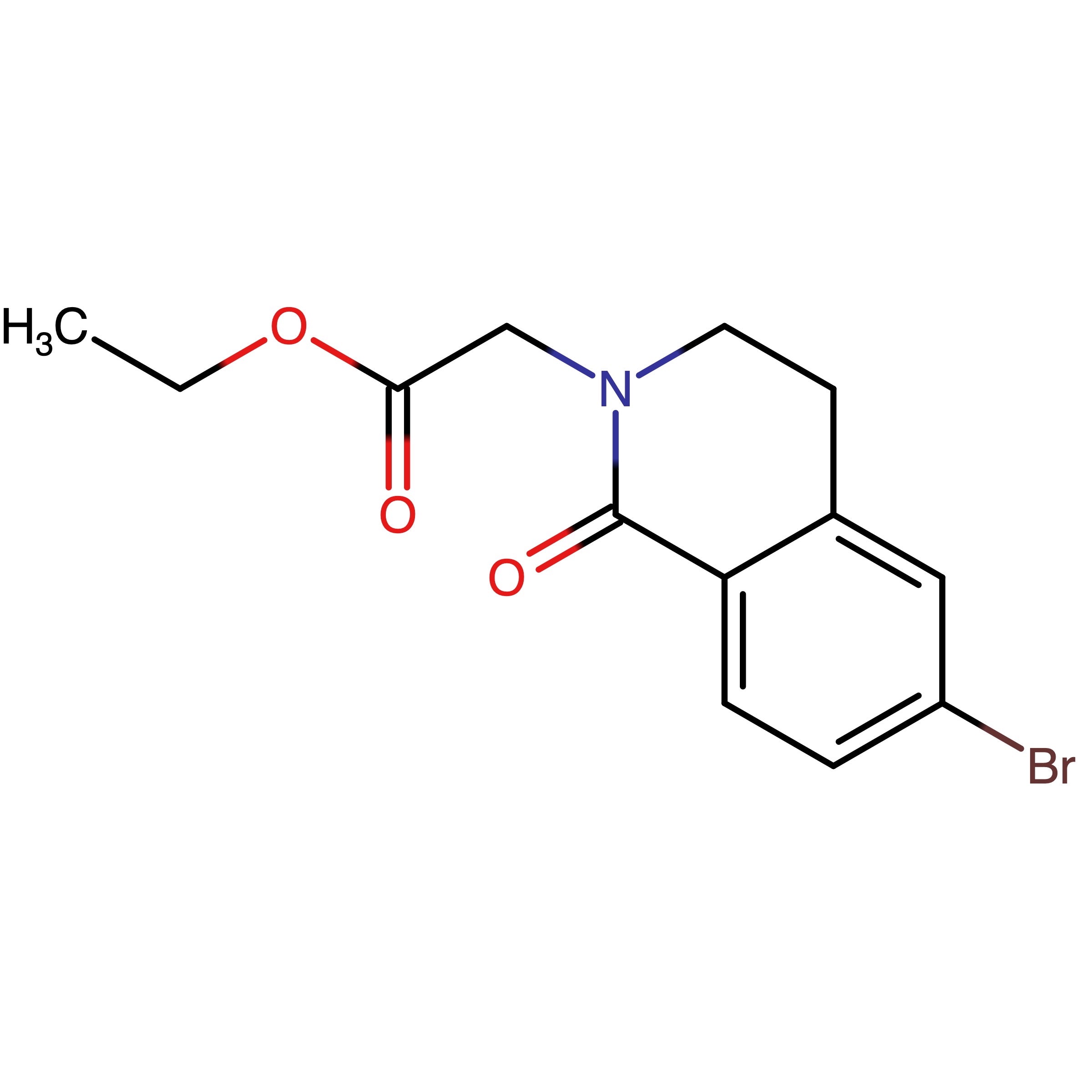 CAS RN 1414797-49-1 | Ethyl 2-(6-bromo-1-oxo-3,4-dihydroisoquinolin-2(1H)-yl)acetate