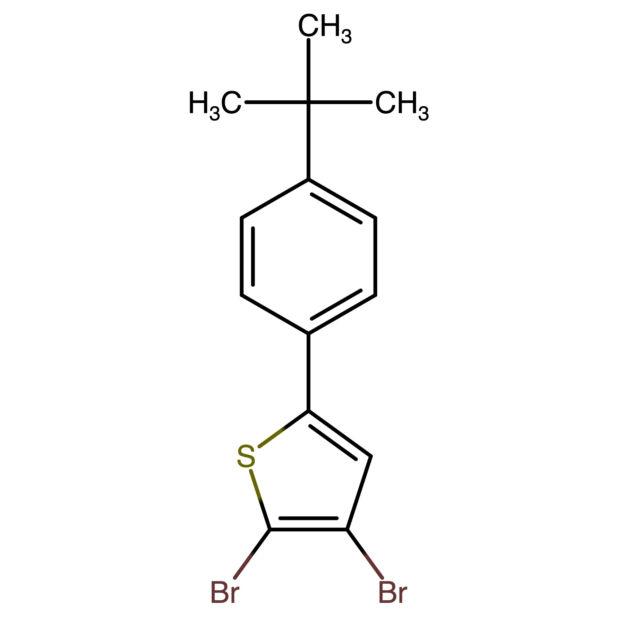 CAS RN 1415482-23-3 | 2,3-Dibromo-5-(4-(tert-butyl)phenyl)thiophene | MFCD30829874