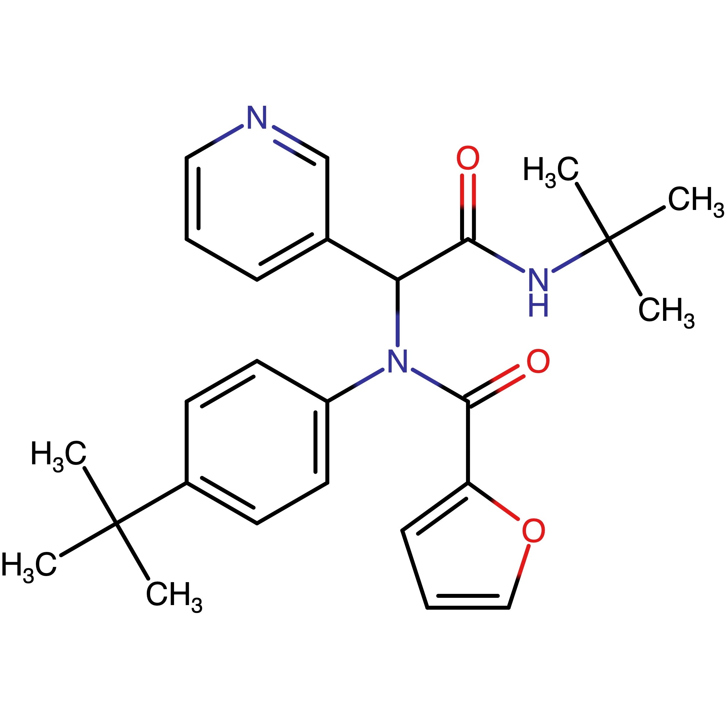 CAS RN 1417699-67-2 | N-(4-(tert-Butyl)phenyl)-N-(2-(tert-butylamino)-2-oxo-1-(pyridin-3-yl)ethyl)furan-2-carboxamide