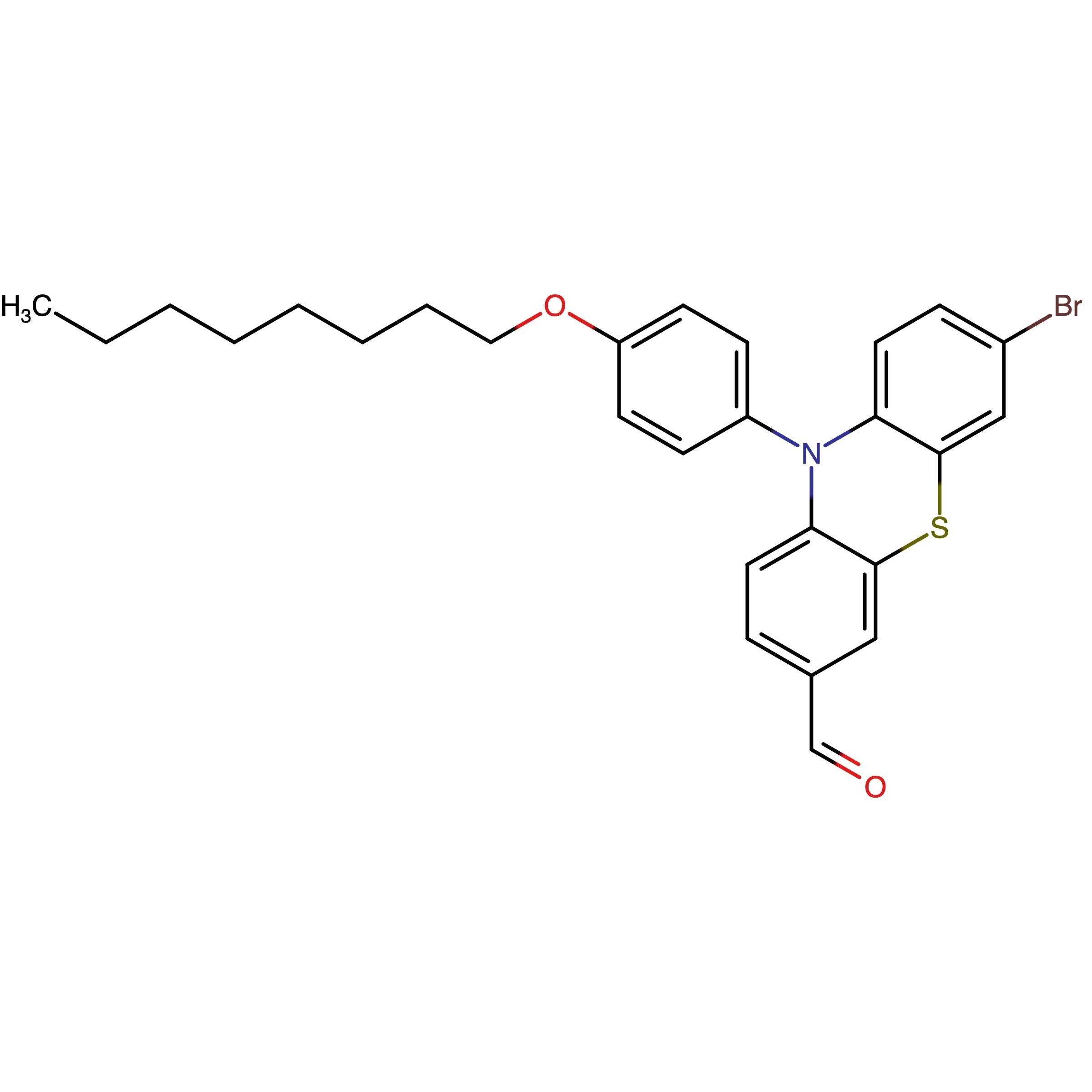 CAS RN 1417703-09-3 | 7-Bromo-10-(4-octyloxyphenyl)-10H-phenothiazine-3-carbaldehyde