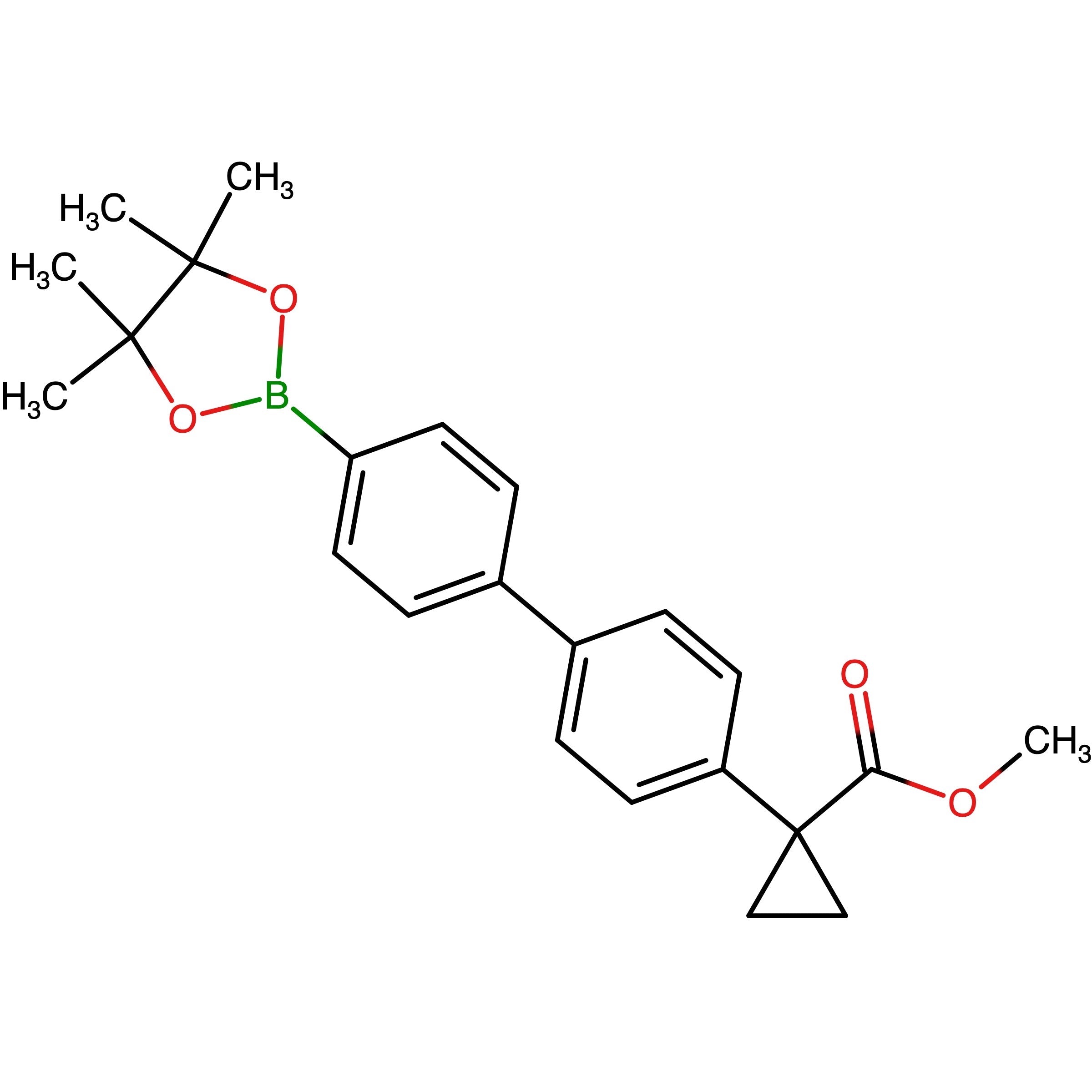 CAS RN 1423700-75-7 | Methyl 1-(4'-(4,4,5,5-tetramethyl-1,3,2-dioxaborolan-2-yl)-[1,1'-biphenyl]-4-yl)cyclopropane-1-carboxylate