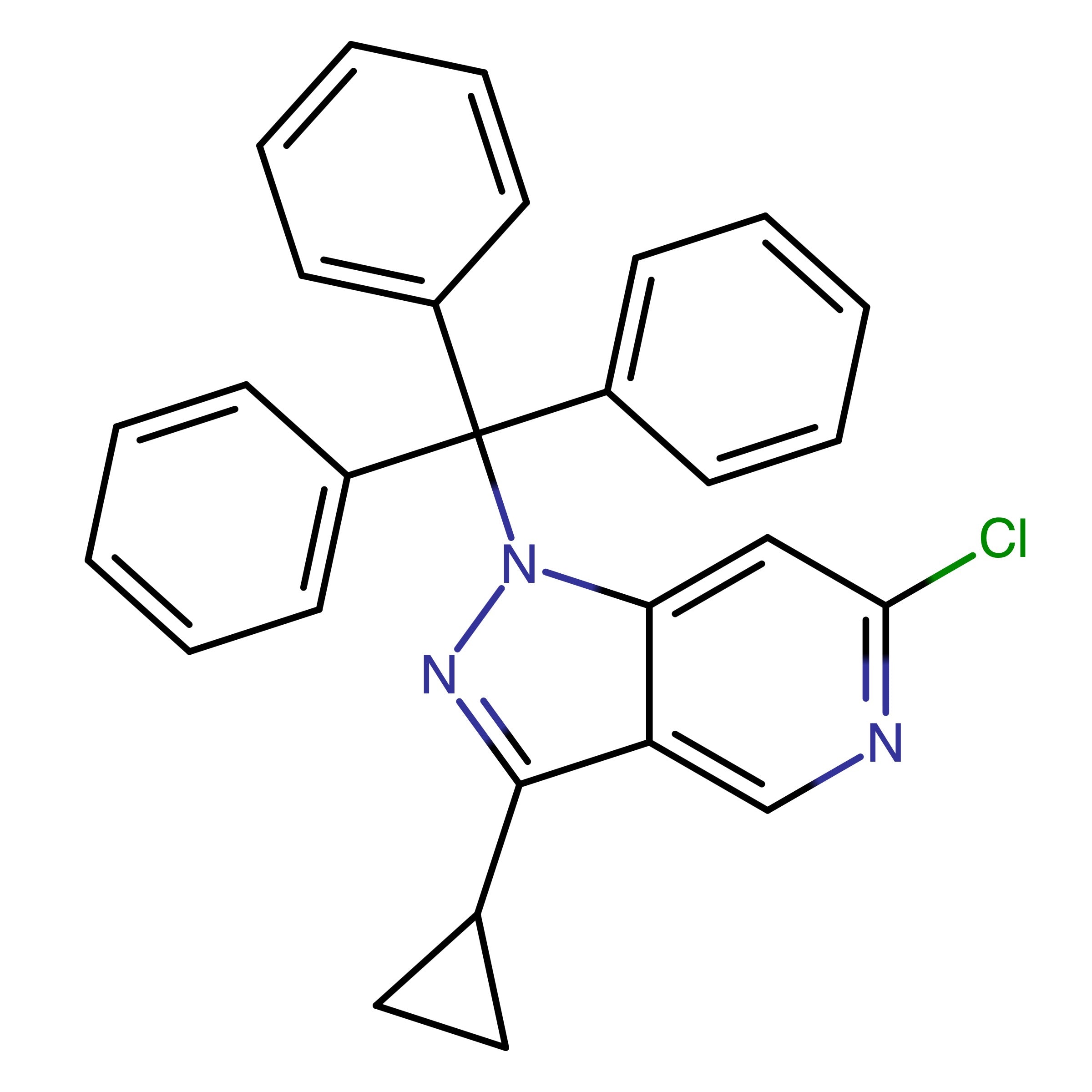 CAS RN 1431720-61-4 | 6-Chloro-3-cyclopropyl-1-trityl-1H-pyrazolo[4,3-c]pyridine 