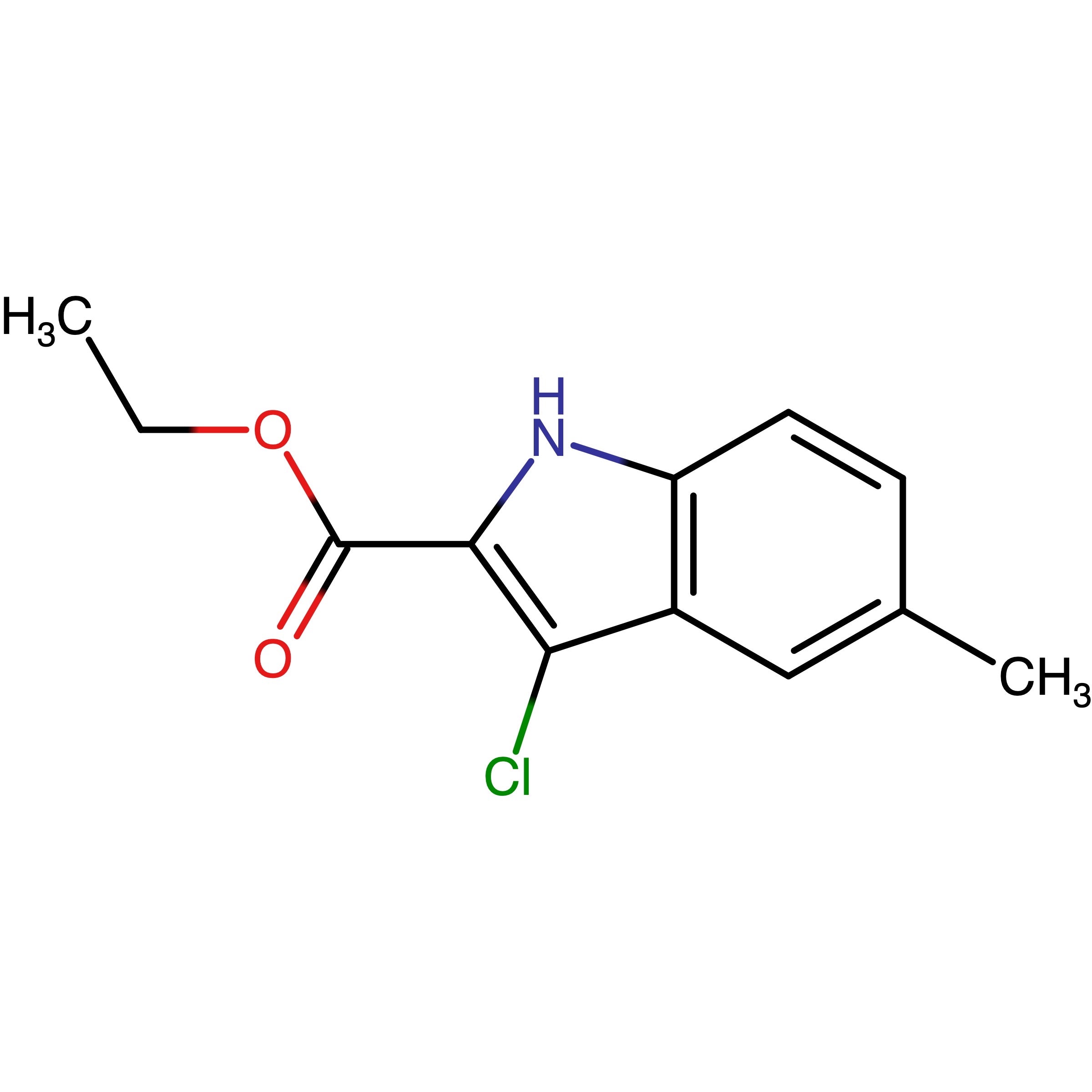 CAS RN 143813-86-9 | Ethyl 3-chloro-5-methyl-1H-indole-2-carboxylate