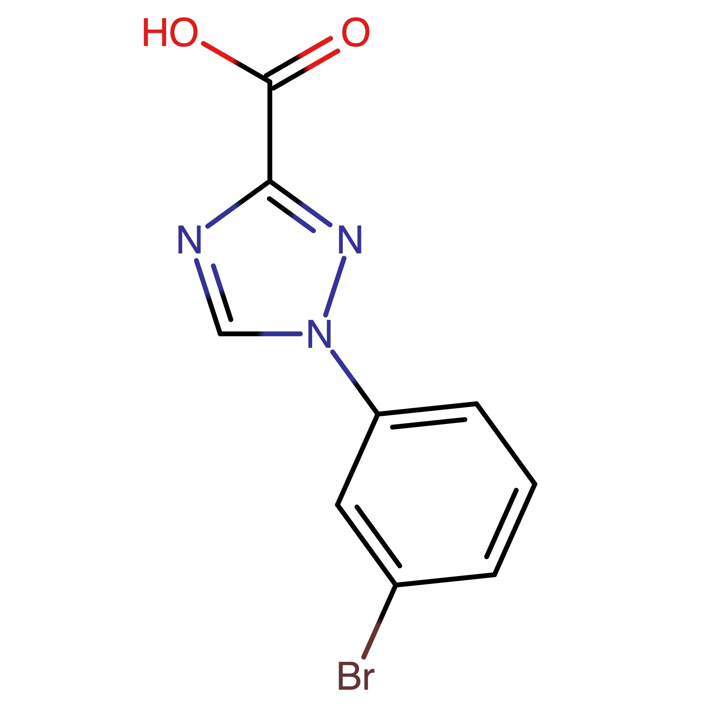 CAS RN 1443758-90-4 | 1-(3-Bromo-phenyl)-1H-[1,2,4]-triazole-3-carboxylic acid