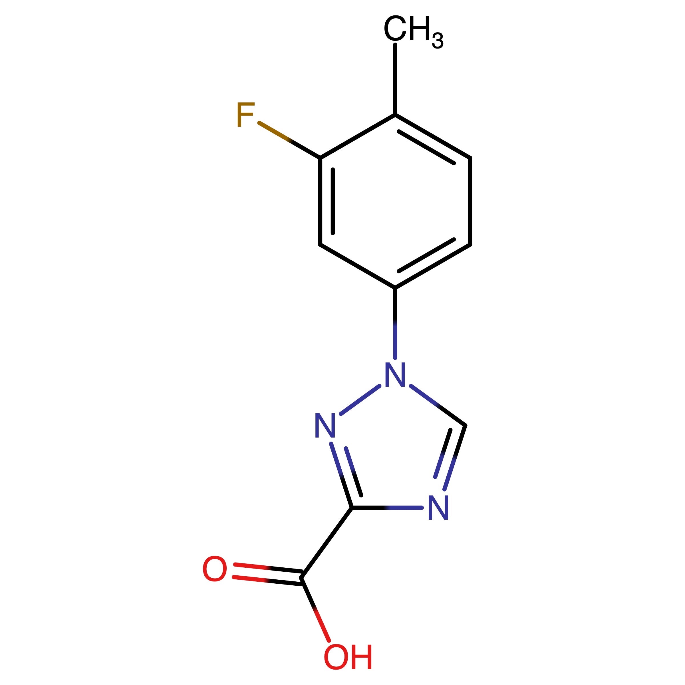 CAS RN 1443758-93-7 | 1-(3-Fluoro-4-methyl-phenyl)-1H-[1,2,4]-triazole-3-carboxylic acid