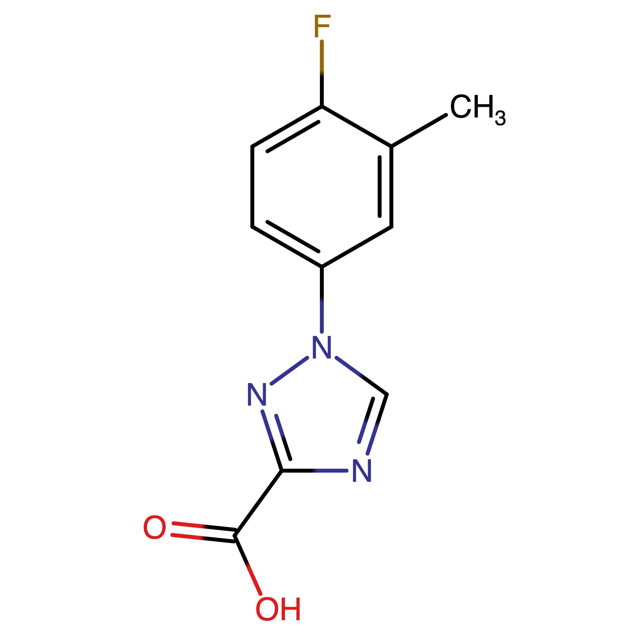 CAS RN 1443758-95-9 | 1-(4-Fluoro-3-methyl-phenyl)-1H-[1,2,4]-triazole-3-carboxylic acid
