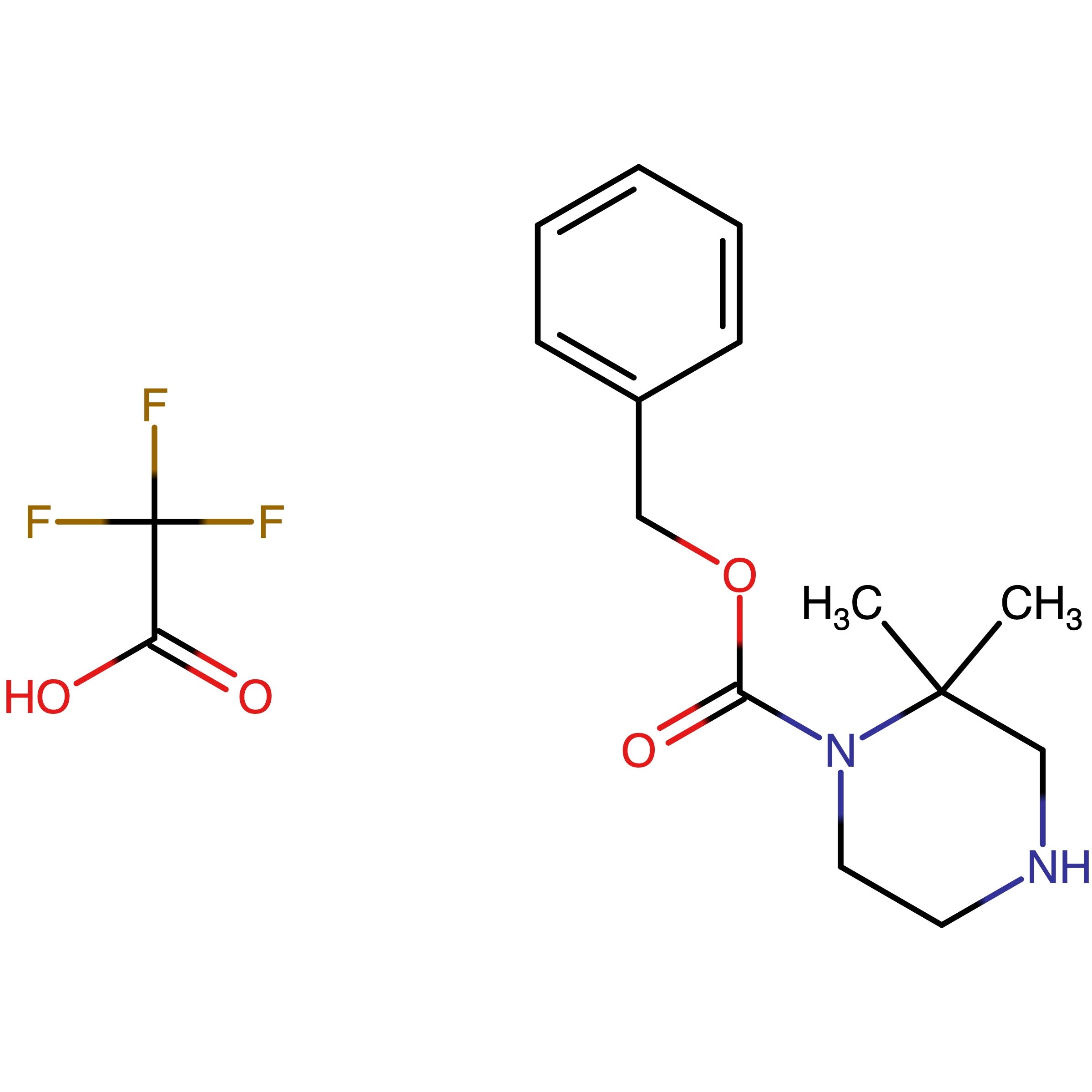 CAS RN 1443758-97-1 | Benzyl 2,2-dimethylpiperazine-1-carboxylate;2,2,2-trifluoroacetic acid