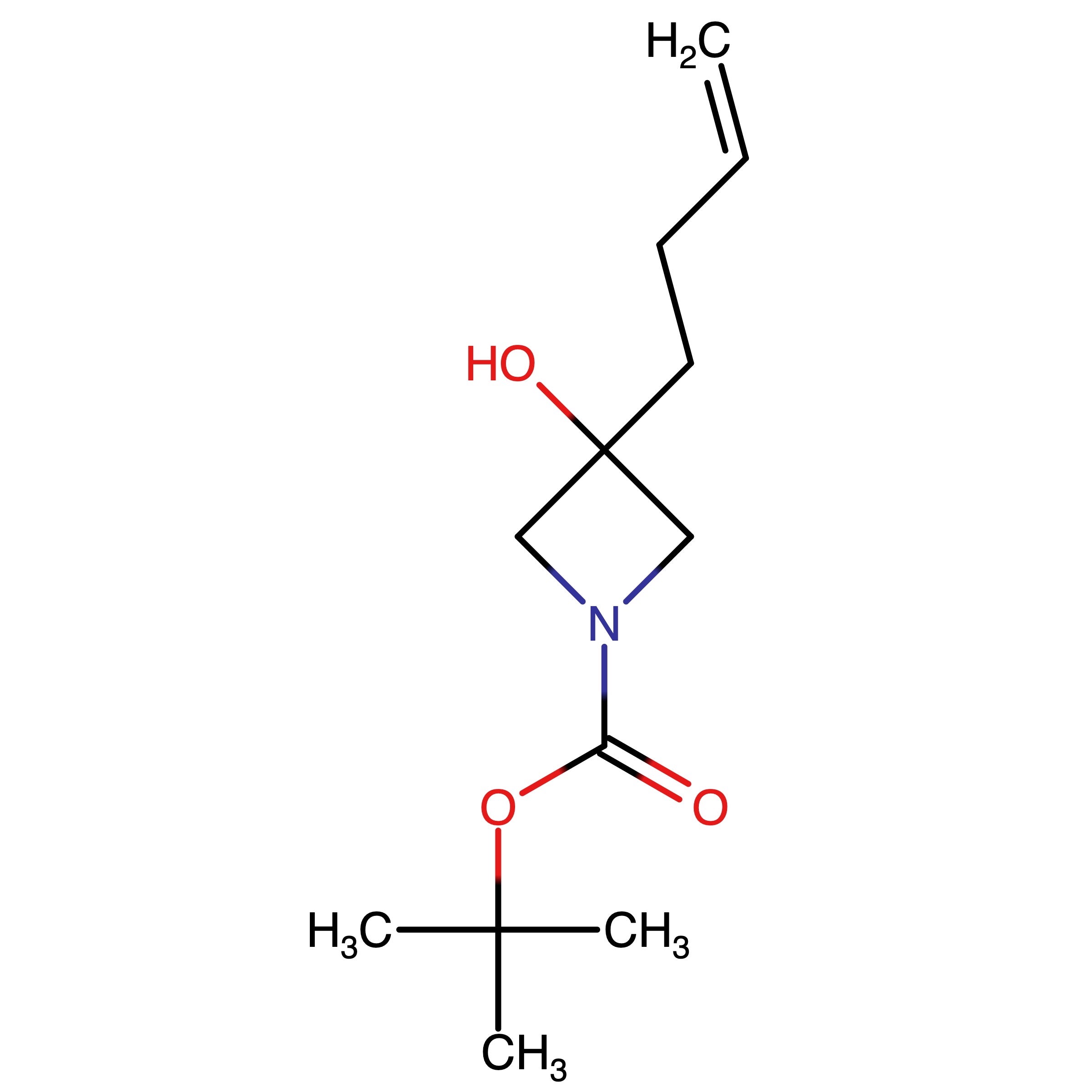 CAS RN 1446012-46-9 | tert-Butyl 3-(but-3-en-1-yl)-3-hydroxyazetidine-1-carboxylate | MFCD28991827