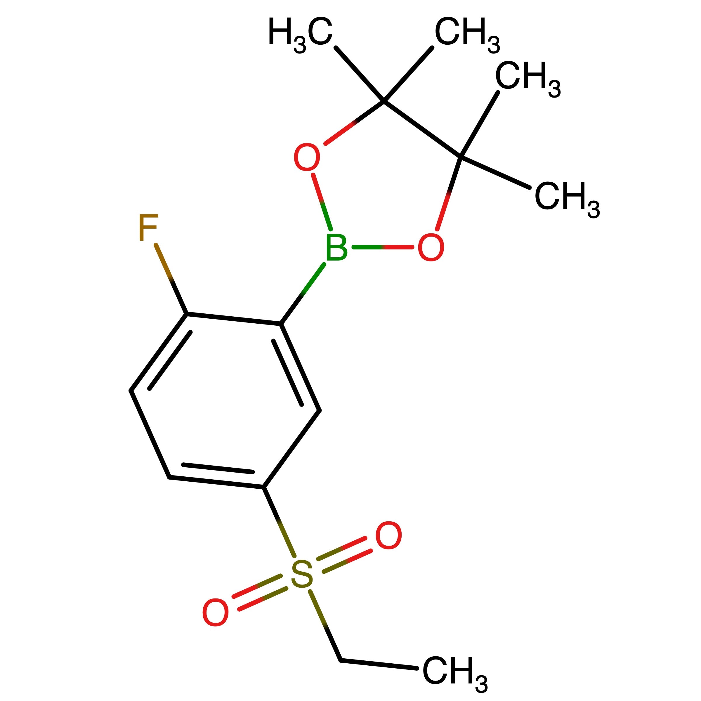 CAS RN 1446236-56-1 | 2-(5-(Ethylsulfonyl)-2-fluorophenyl)-4,4,5,5-tetramethyl-1,3,2-dioxaborolane | MFCD31639301