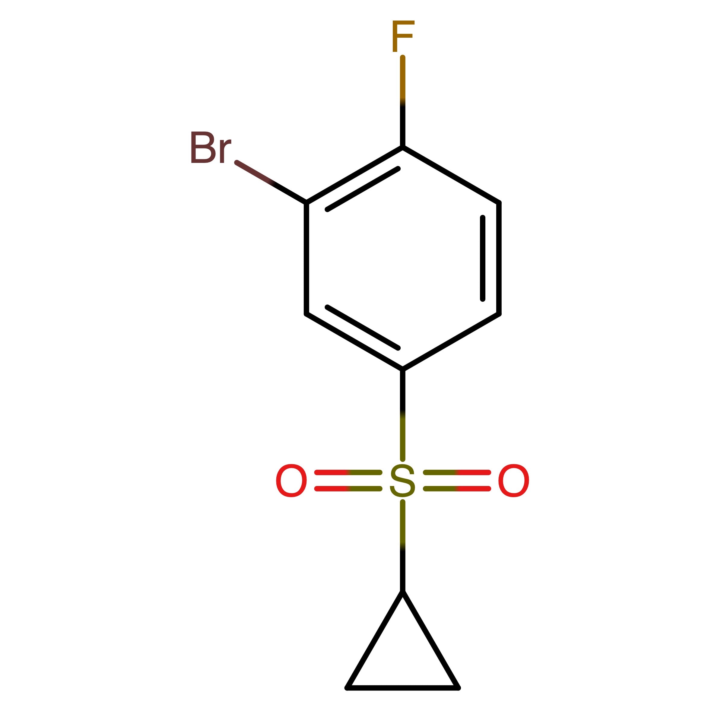 CAS RN 1446237-21-3 | 2-Bromo-4-(cyclopropylsulfonyl)-1-fluorobenzene 