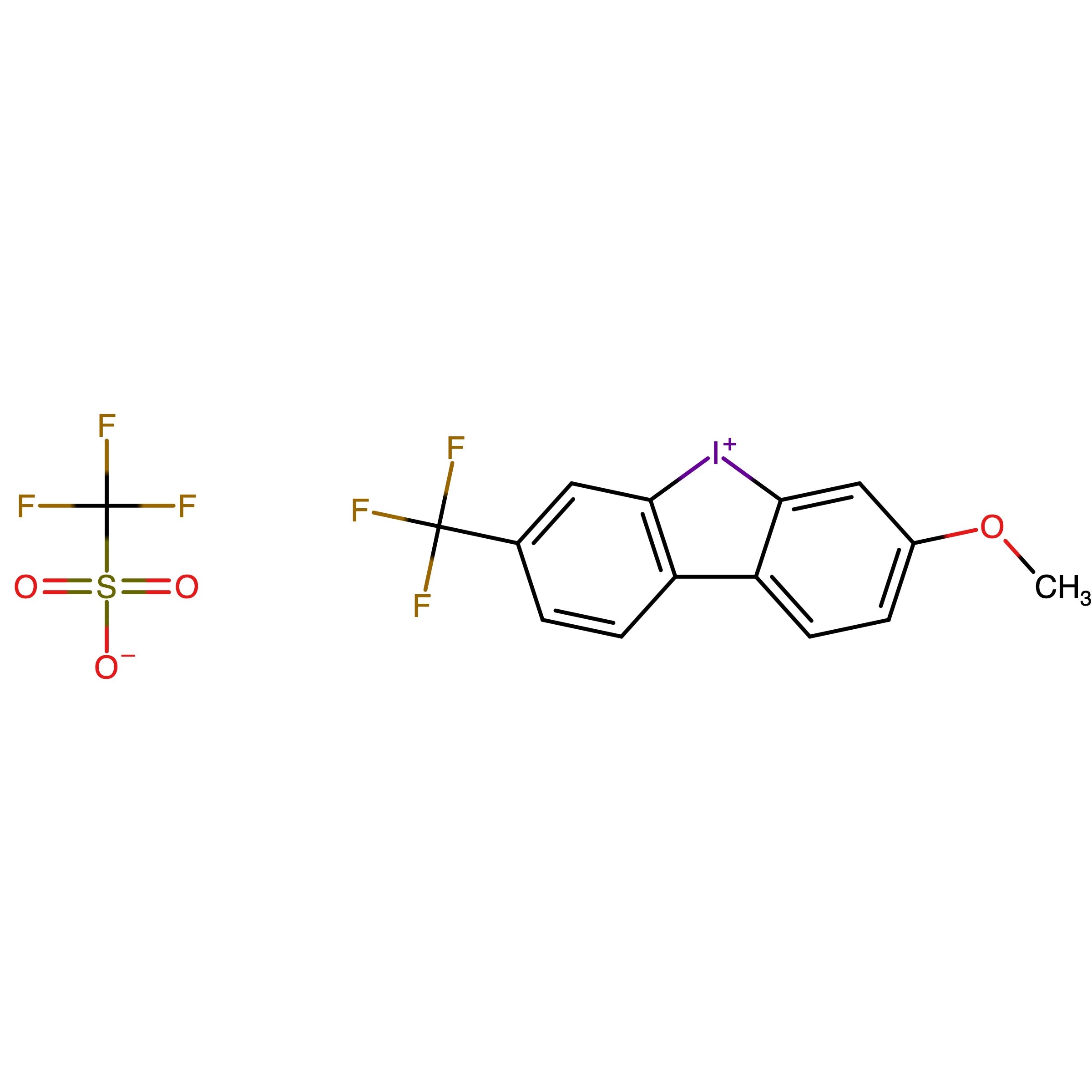 CAS RN 1446342-81-9 | Name: 3_Methoxy_7_(trifluoromethyl)dibenzo[b,d]iodol_5_ium trifluoromethanesulfonate