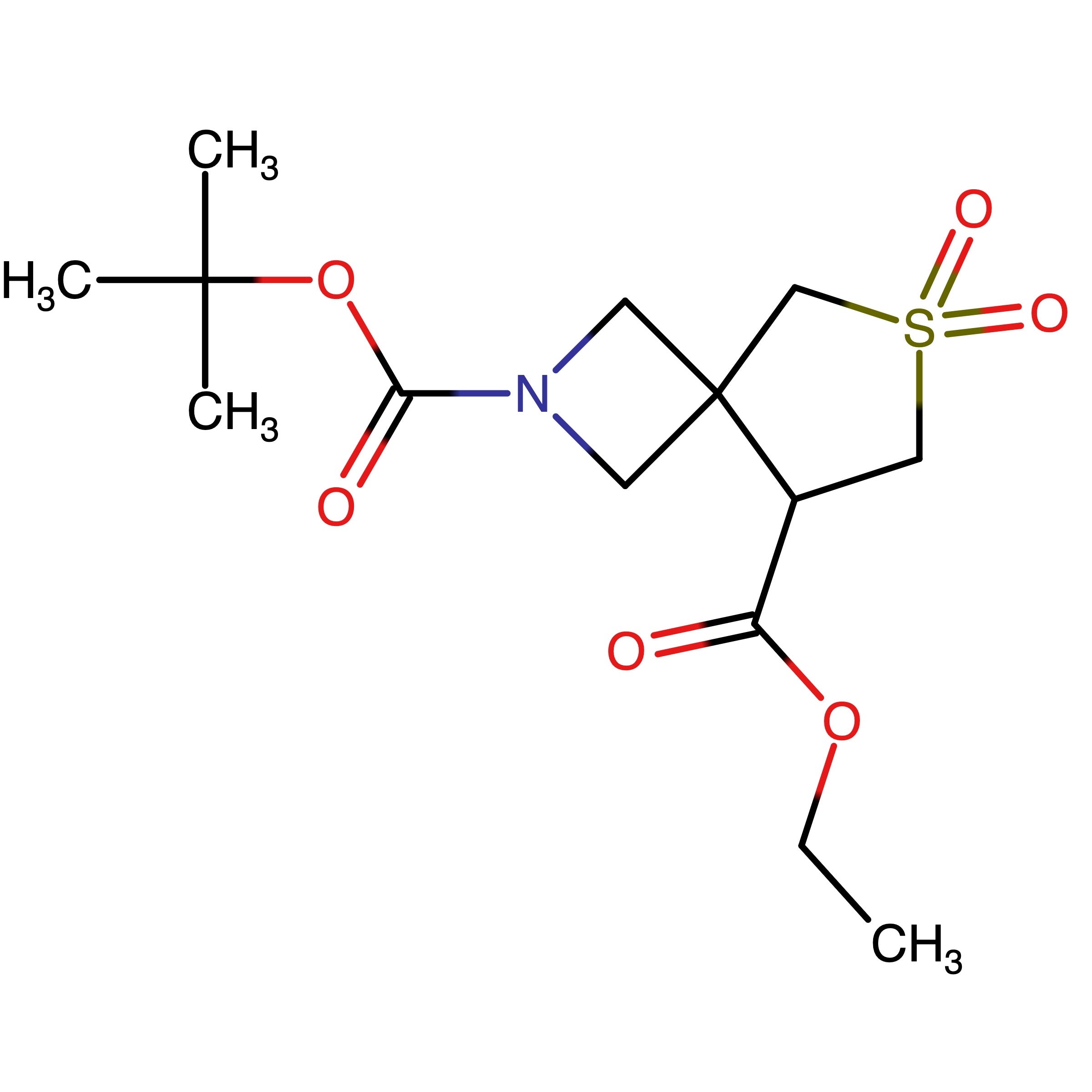 CAS RN 1453315-58-6 | 2-tert-Butyl 8-ethyl 6-thia-2-azaspiro[3.4]octane-2,8-dicarboxylate 6,6-dioxide | MFCD27664830