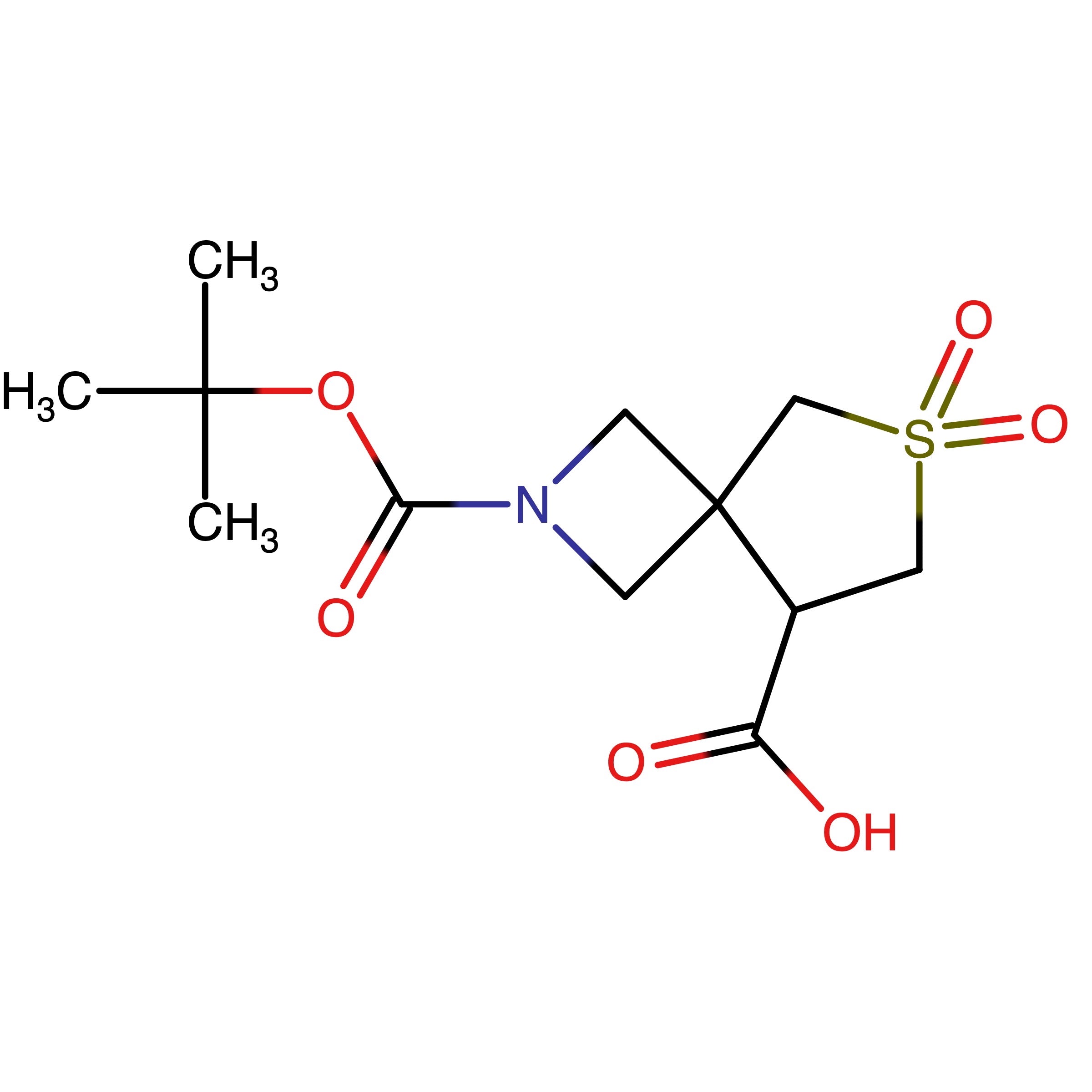 CAS RN 1453315-60-0 | 2-[(tert-Butoxy)carbonyl]-6,6-dioxo-6_-thia-2-azaspiro[3.4]octane-8-carboxylic acid | MFCD27664843