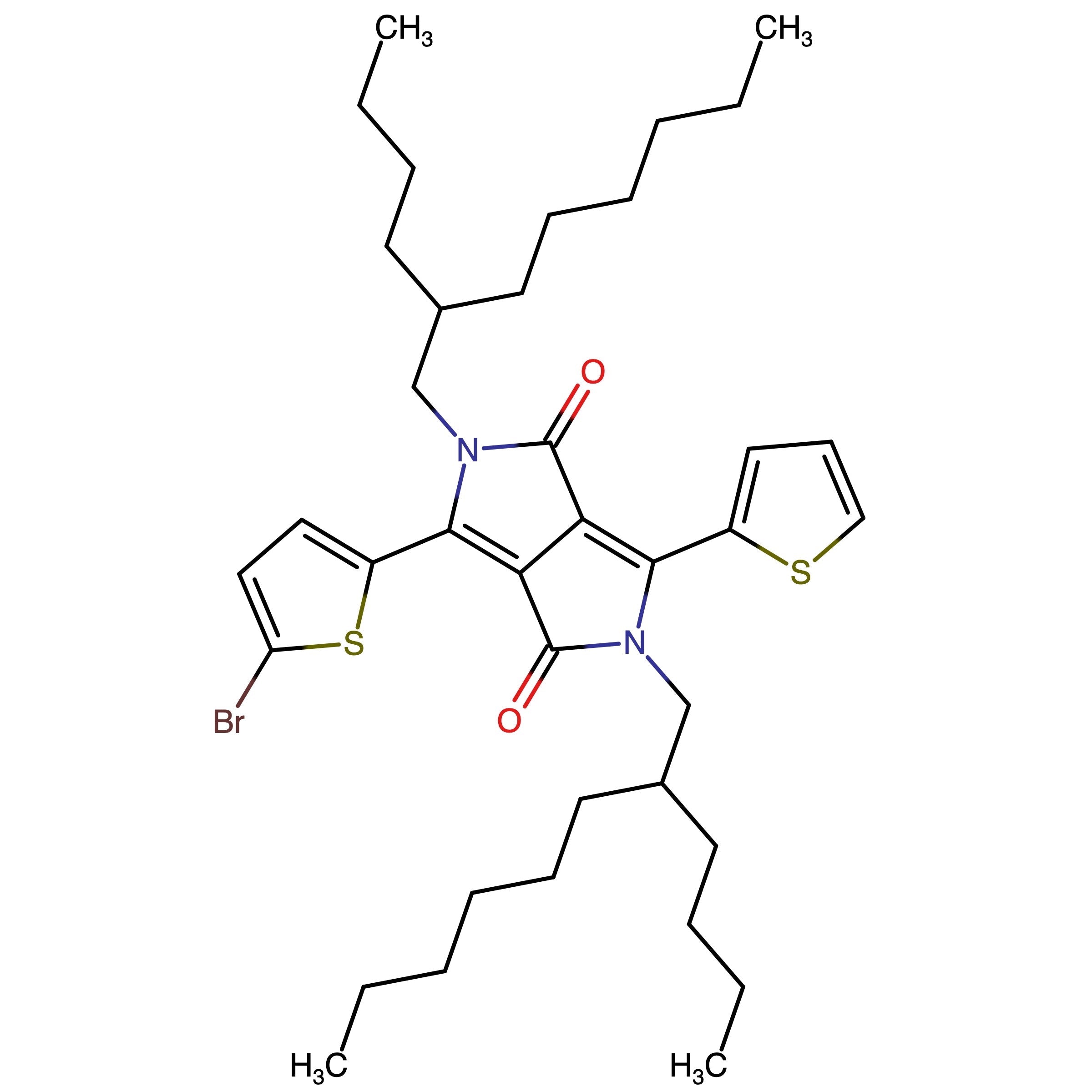CAS RN 1454609-37-0 | 3-(5-Bromothiophen-2-yl)-2,5-bis(2-butyloctyl)-6-(thiophen-2-yl)pyrrolo[3,4-c]pyrrole-1,4(2H,5H)-dione