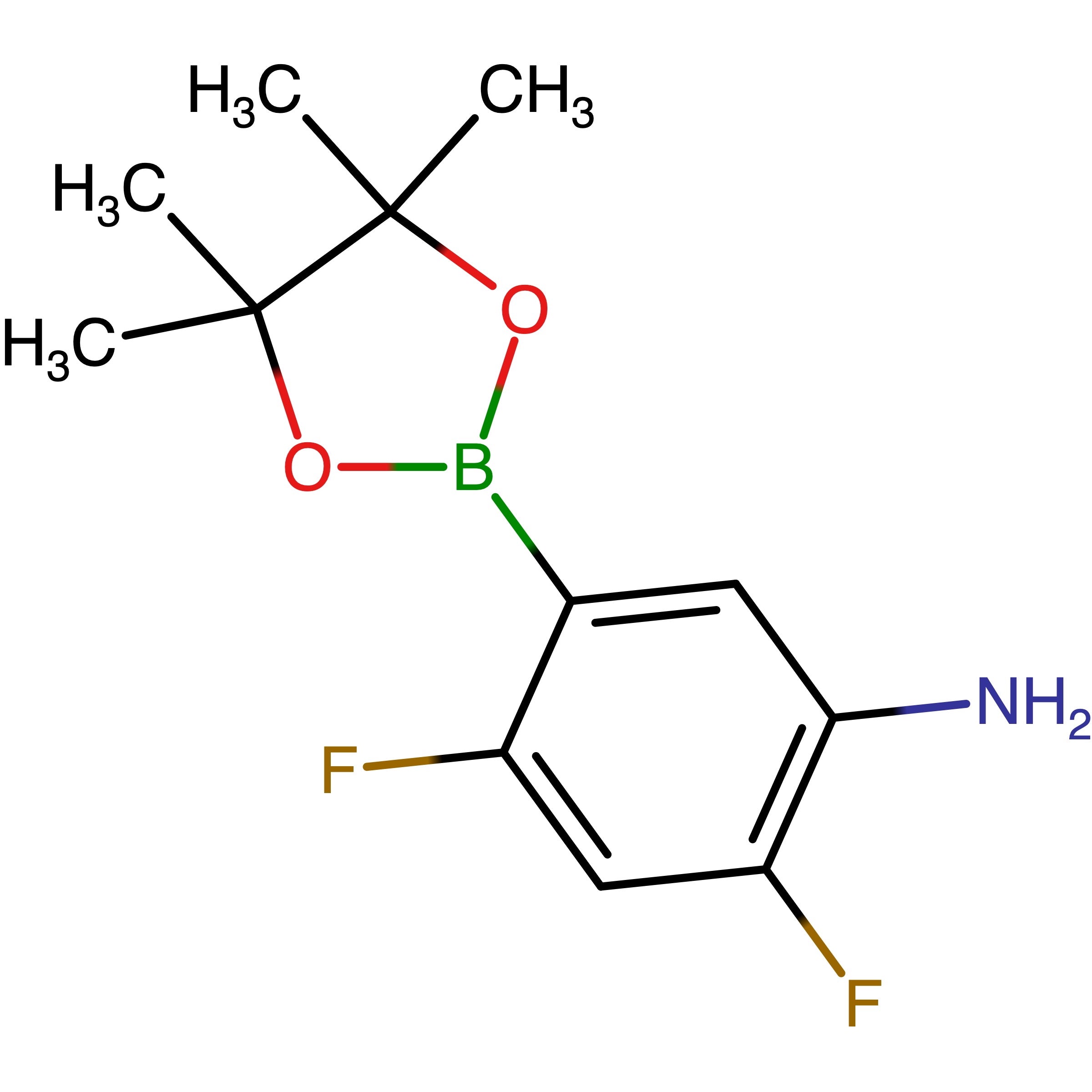 CAS RN 1454690-50-6 | 2,4-Difluoro-5-(4,4,5,5-tetramethyl-1,3,2-dioxaborolan-2-yl)aniline | MFCD16996268