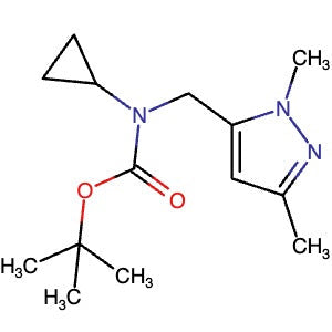 1454848-32-8 | tert-Butyl cyclopropyl((1,3-dimethyl-1H-pyrazol-5-yl)methyl)carbamate - Hoffman Fine Chemicals