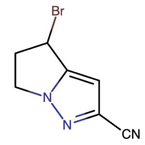 1454848-67-9 | 4-Bromo-5,6-dihydro-4H-pyrrolo[1,2-b]pyrazole-2-carbonitrile - Hoffman Fine Chemicals