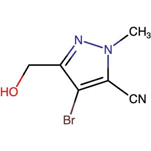 1454848-83-9 | 4-Bromo-3-(hydroxymethyl)-1-methyl-1H-pyrazole-5-carbonitrile - Hoffman Fine Chemicals