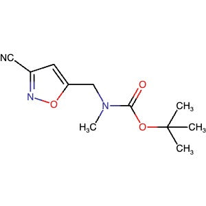 1454849-13-8 | tert-Butyl ((3-cyanoisoxazol-5-yl)methyl)(methyl)carbamate - Hoffman Fine Chemicals