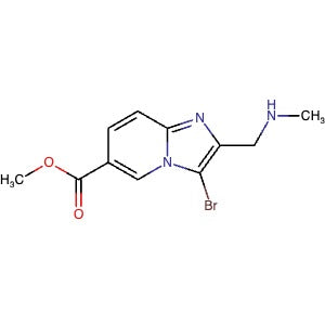 1454849-54-7 | Methyl 3-bromo-2-((methylamino)methyl)imidazo[1,2-a]pyridine-6-carboxylate - Hoffman Fine Chemicals