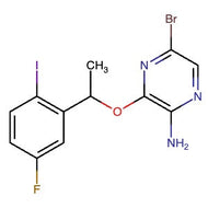 1454852-79-9 | 5-Bromo-3-(1-(5-fluoro-2-iodophenyl)ethoxy)pyrazin-2-amine - Hoffman Fine Chemicals