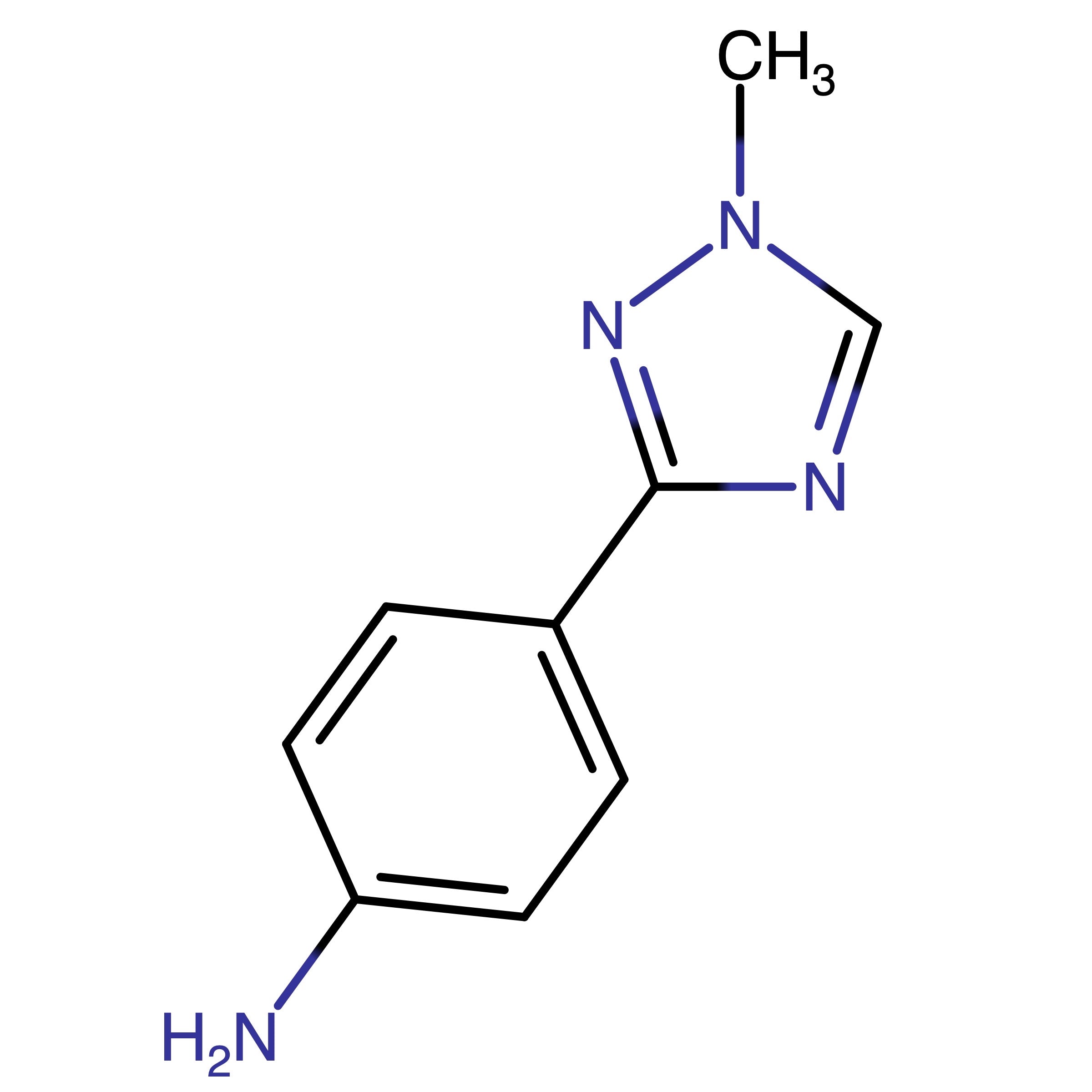 CAS RN 1461708-96-2 | 4-(1-Methyl-1H-1,2,4-triazol-3-yl)aniline | MFCD25371566