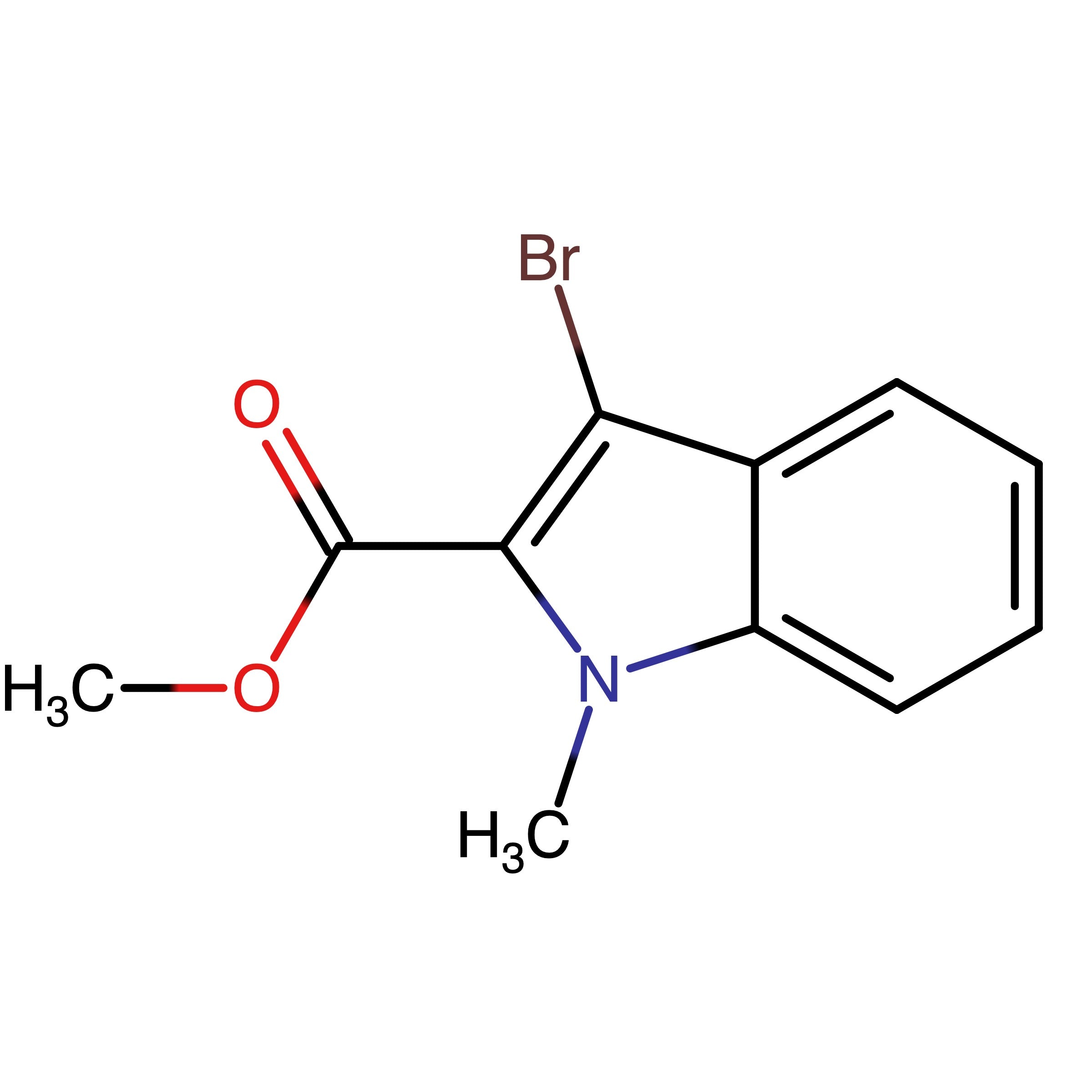 CAS RN 1467773-48-3 | Methyl 3-bromo-1-methyl-1H-indole-2-carboxylate