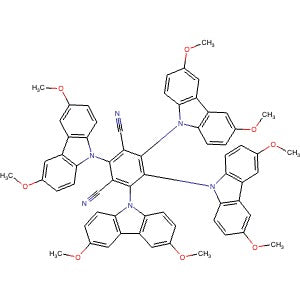 1469703-62-5 | 2,4,5,6-Tetrakis(3,6-dimethoxy-9H-carbazol-9-yl)isophthalonitrile - Hoffman Fine Chemicals