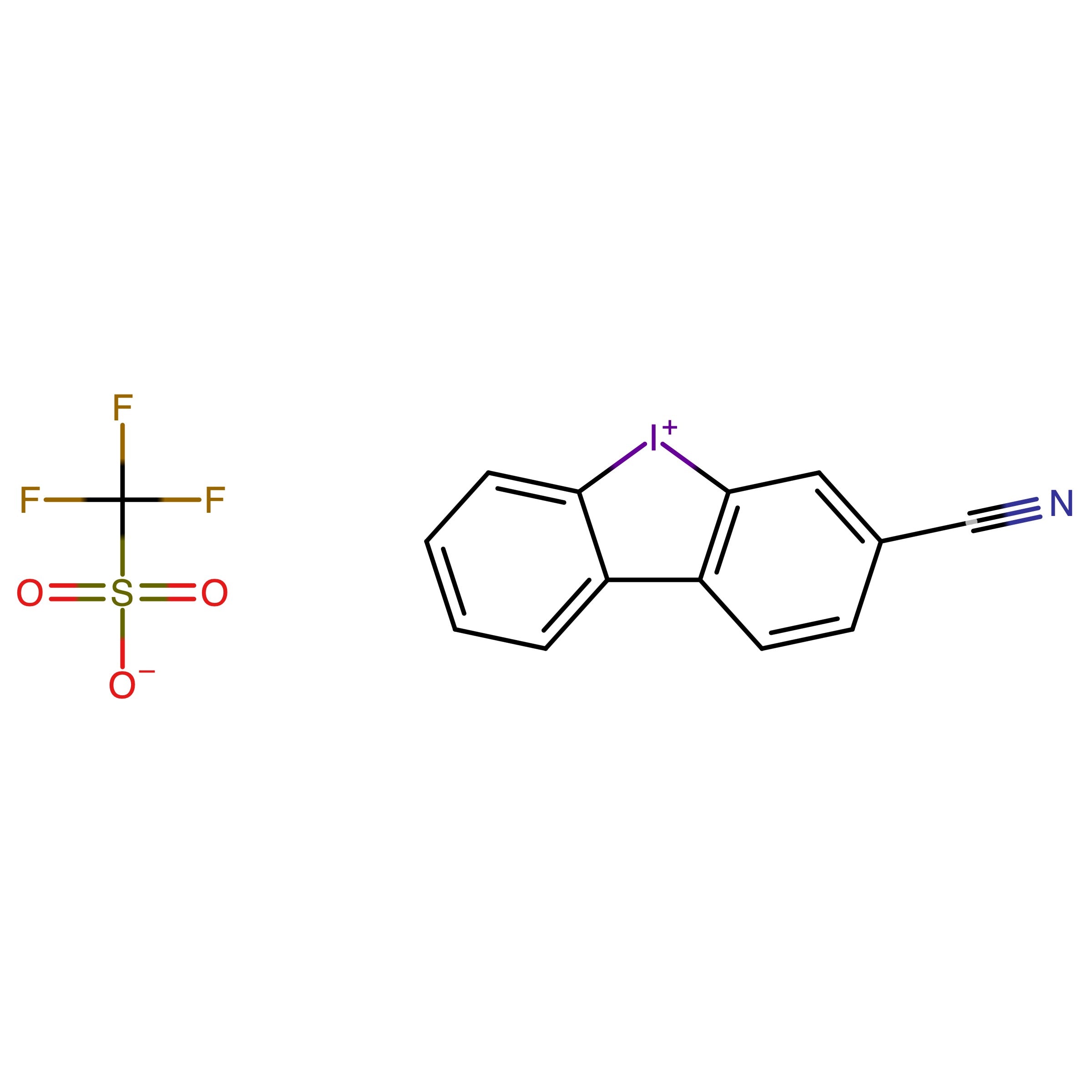 CAS RN 1469876-12-7 | Name: 8-Iodoniatricyclo[7.4.0.02,7]trideca-1(13),2(7),3,5,9,11-hexaene-5-carbonitrile;trifluoromethanesulfonate