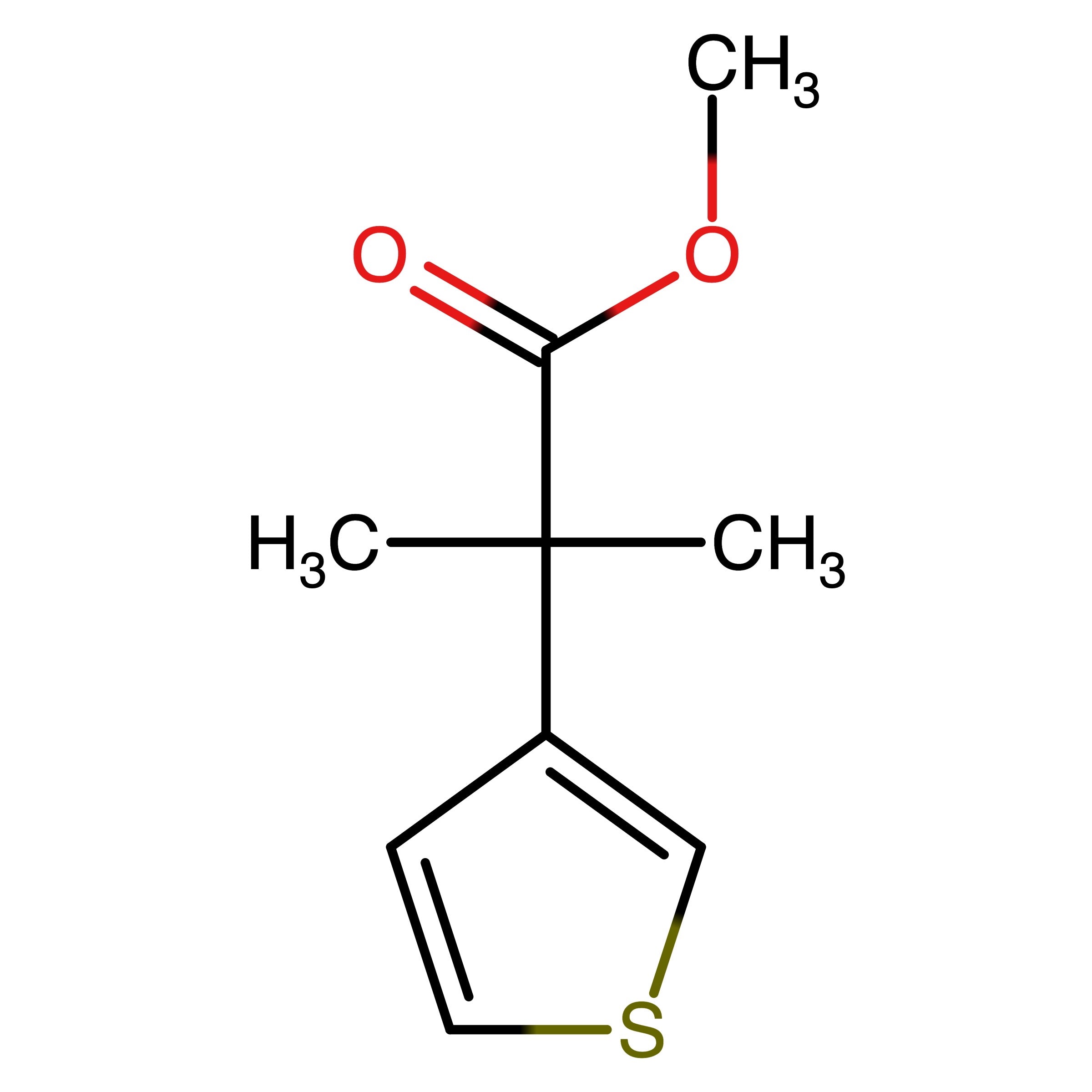 CAS RN 147632-26-6 | Methyl 2-methyl-2-(thiophen-3-yl)propanoate | MFCD28363367