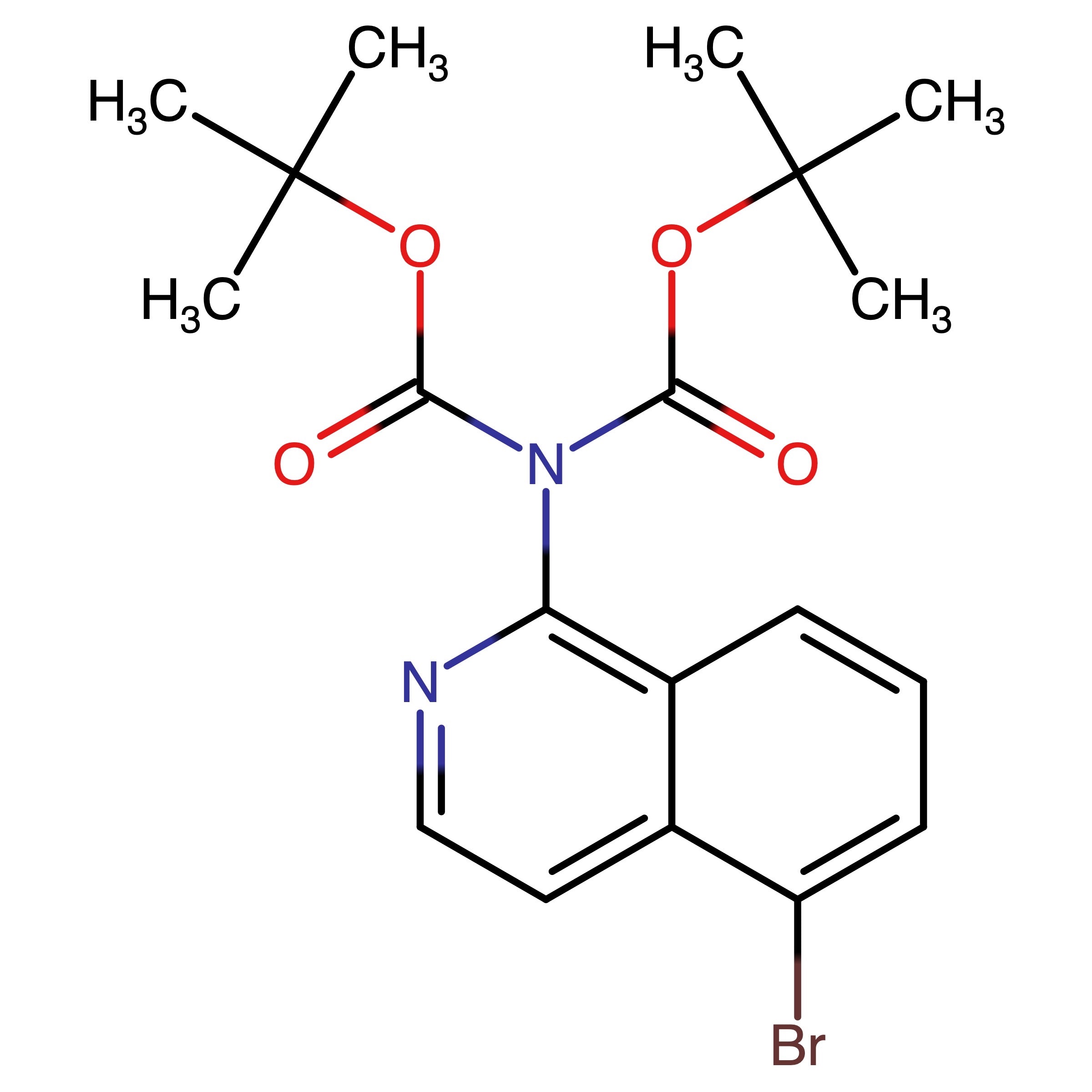 CAS RN 1481641-26-2 | tert_Butyl N_(5_bromo_1_isoquinolyl)_N_tert_butoxycarbonyl_carbamate